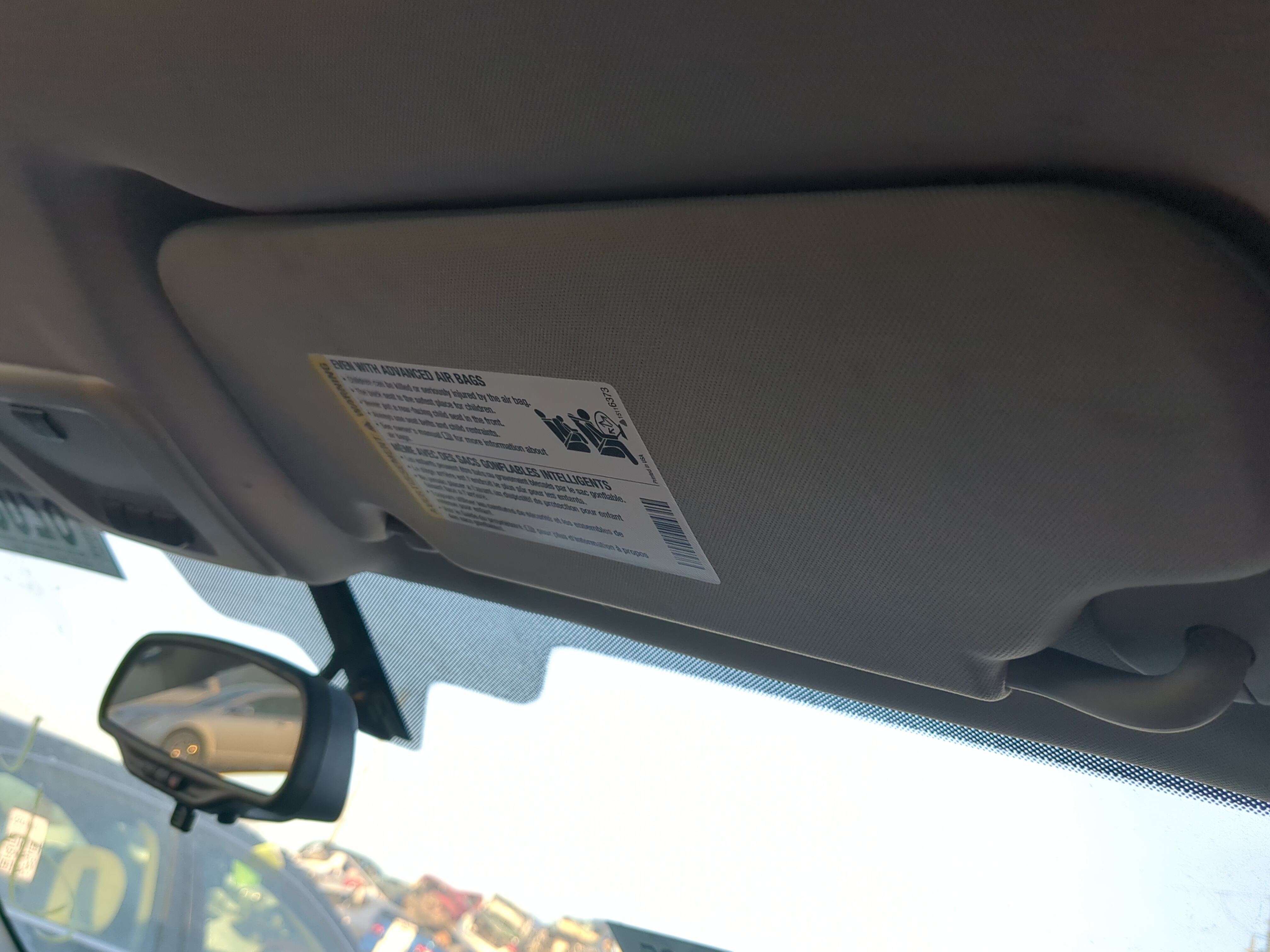 2006-2016 Chevrolet Impala Passenger Sun Visor Mirror Right Sunvisor 1239341 - Oemusedautoparts1.com