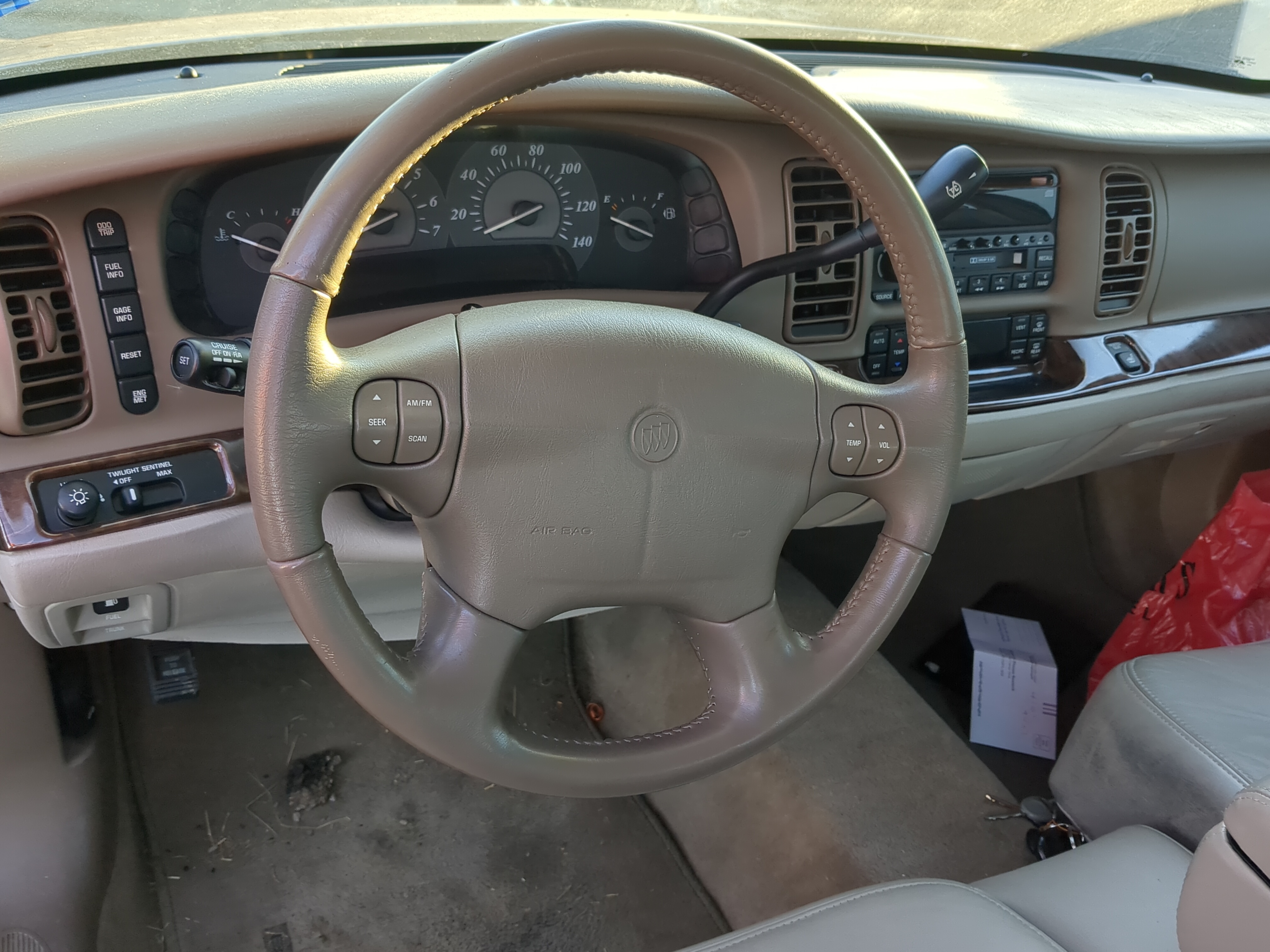 2004-2005 Buick Park Avenue Air Bag Driver Left Steering Wheel Mounted 1240485 - Oemusedautoparts1.com