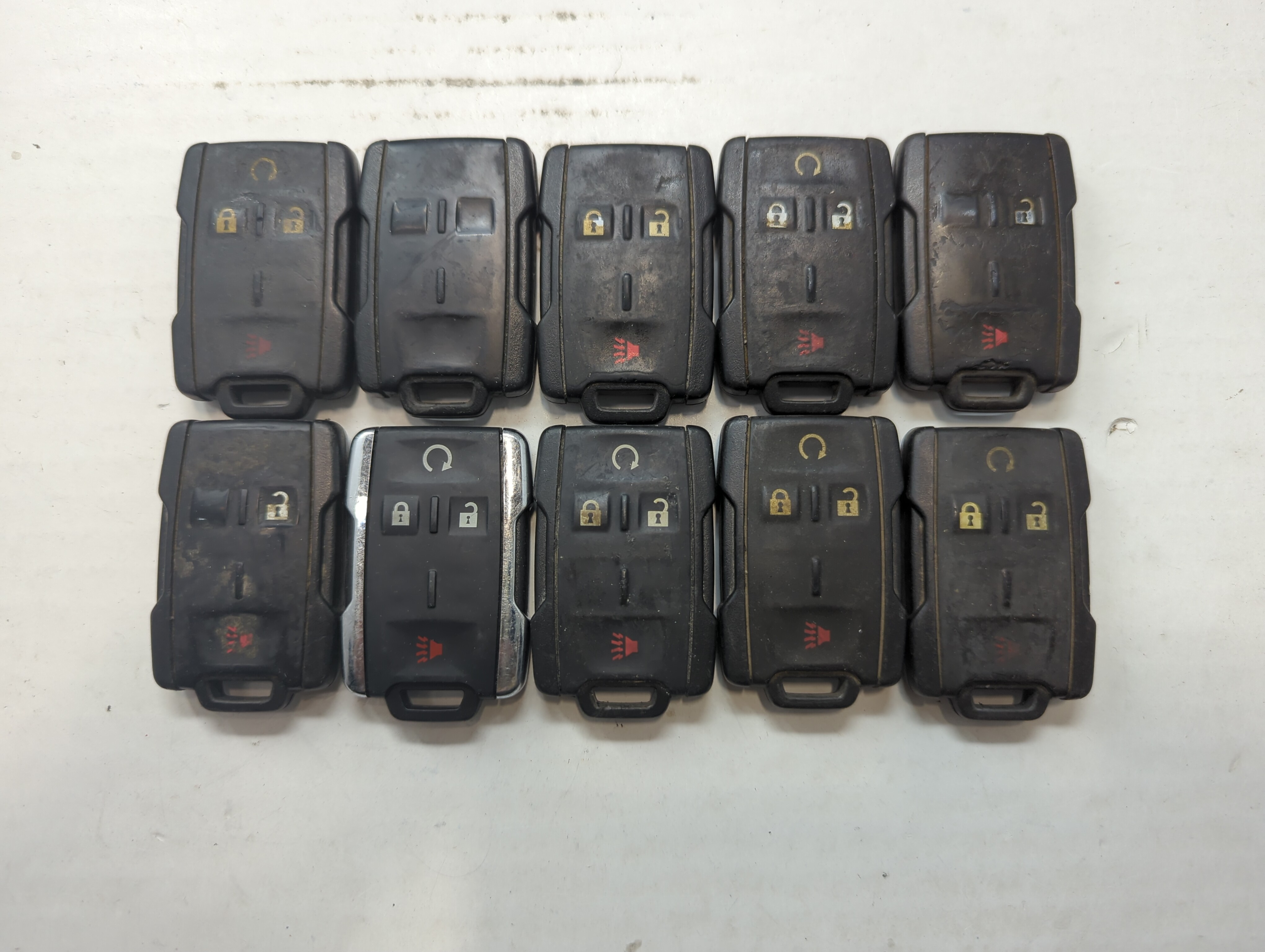 Lot of 10 Chevrolet Keyless Entry Remote Fob M3N-32337100 446560 - Oemusedautoparts1.com