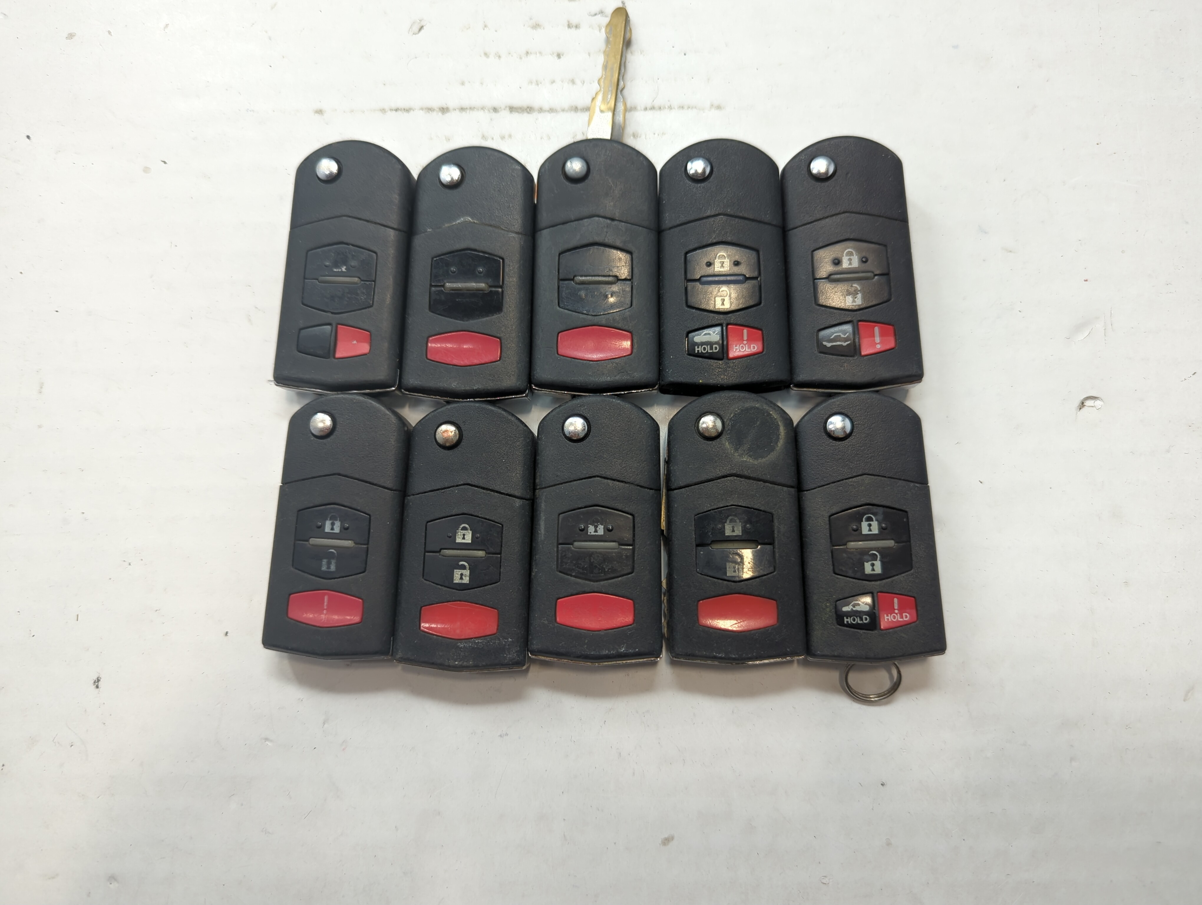 Lot of 10 Mazda Keyless Entry Remote Fob KPU41788 | BGBX1T478SKE12501 685502 - Oemusedautoparts1.com