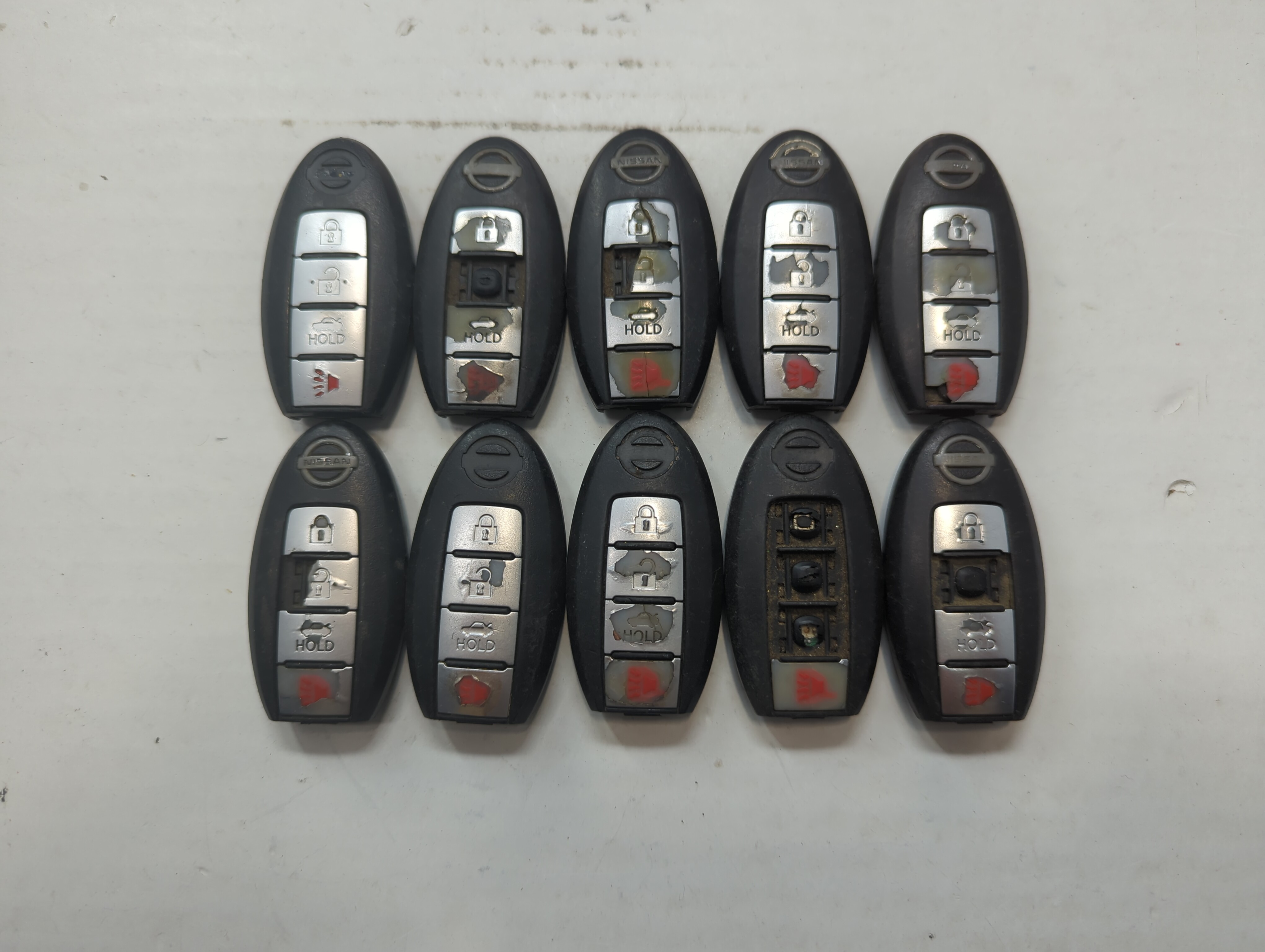 Lot of 10 Nissan Keyless Entry Remote Fob KR55WK48903 MIXED PART NUMBERS 685801 - Oemusedautoparts1.com