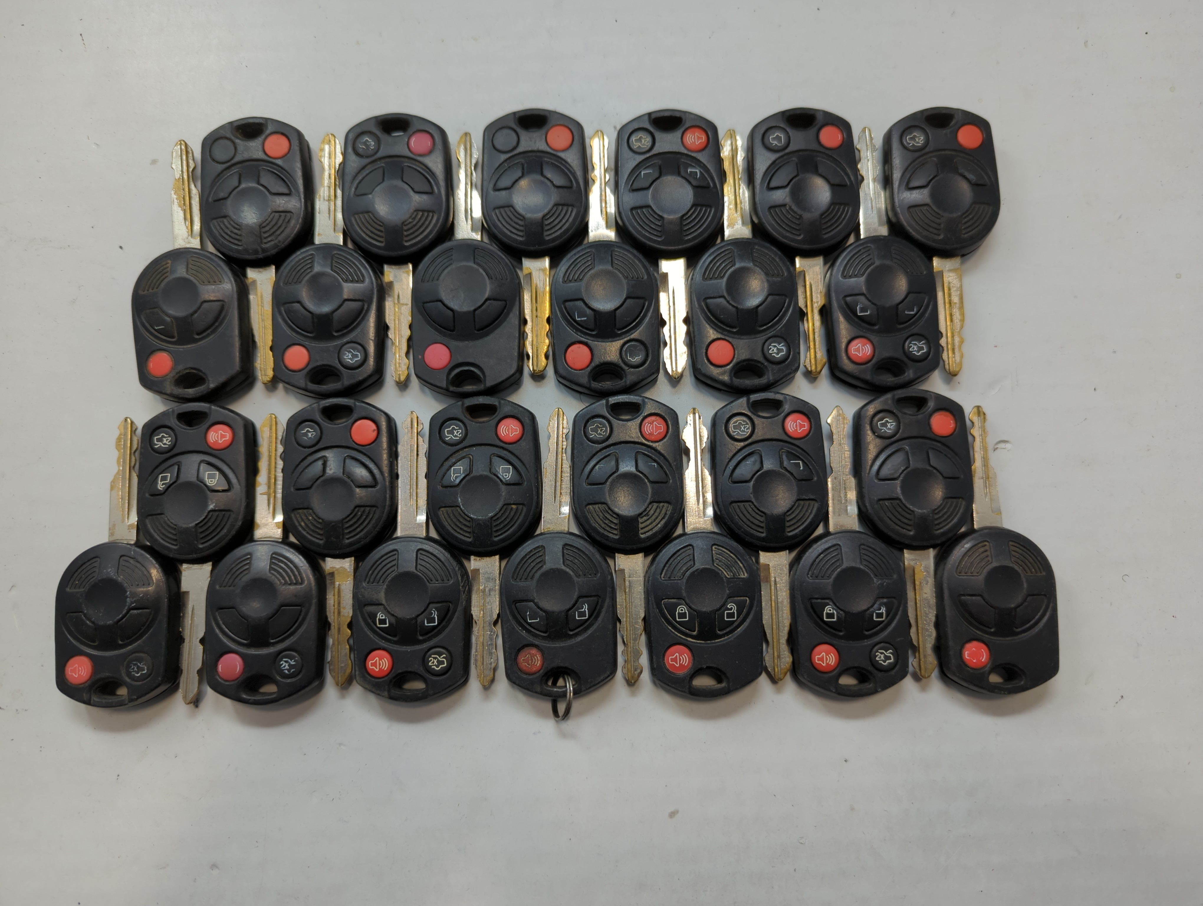 Lot of 25 Ford Keyless Entry Remote Fob MIXED FCC IDS MIXED PART NUMBERS 722233 - Oemusedautoparts1.com