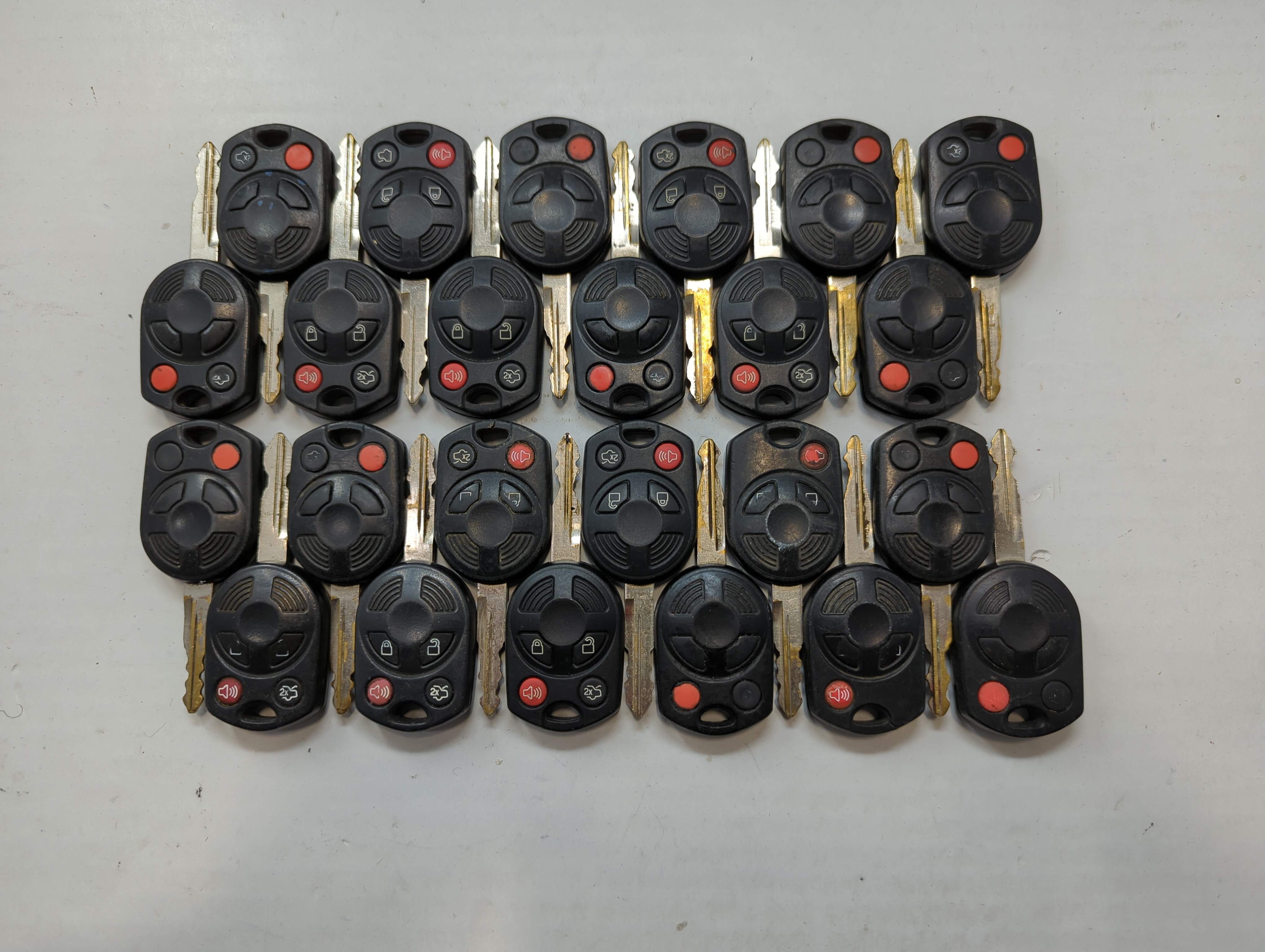 Lot of 25 Ford Keyless Entry Remote Fob MIXED FCC IDS MIXED PART NUMBERS 722301 - Oemusedautoparts1.com