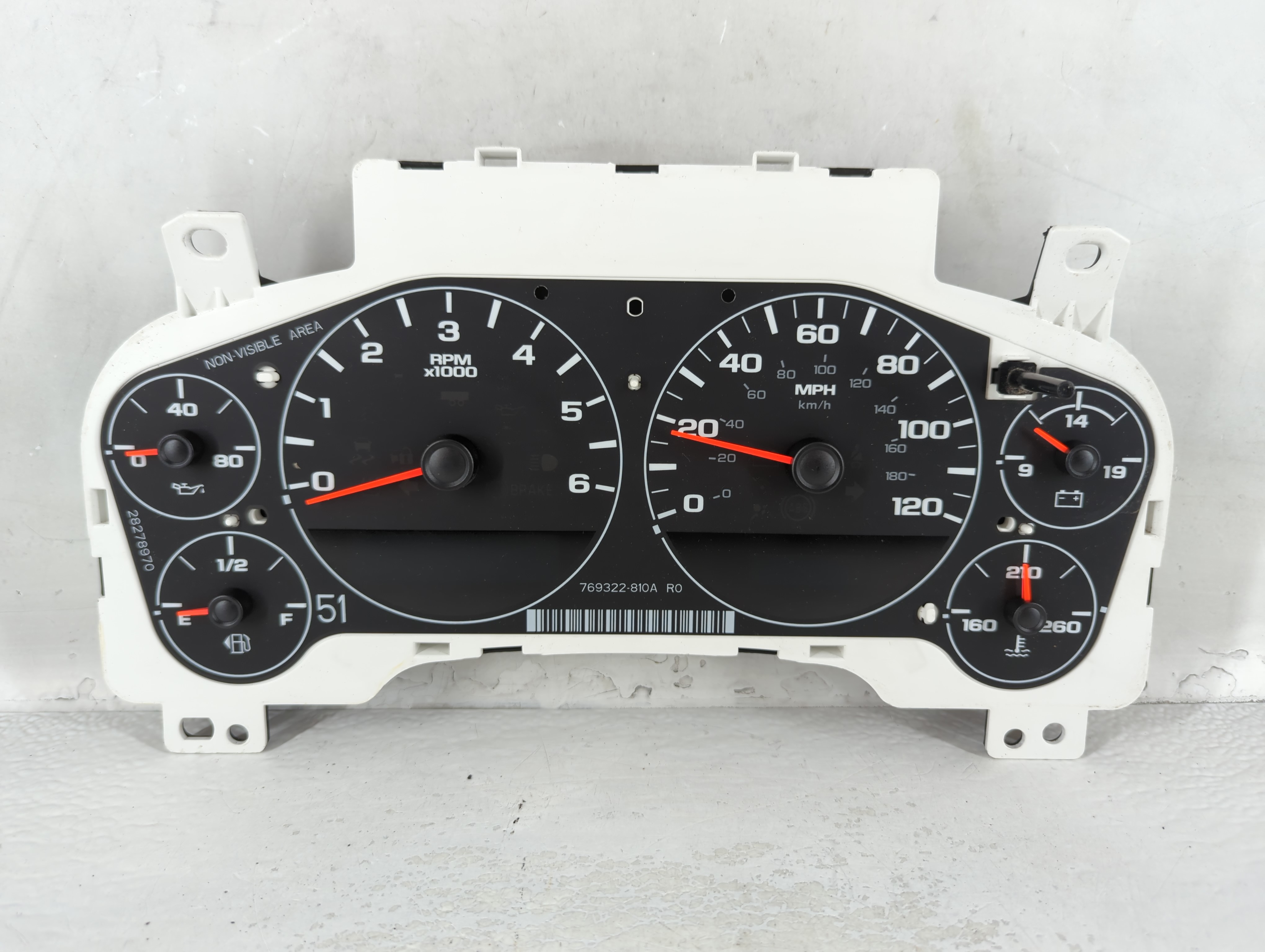 2009-2013 Chevrolet Silverado 1500 Speedometer Instrument Cluster Gauges 743815 - Oemusedautoparts1.com