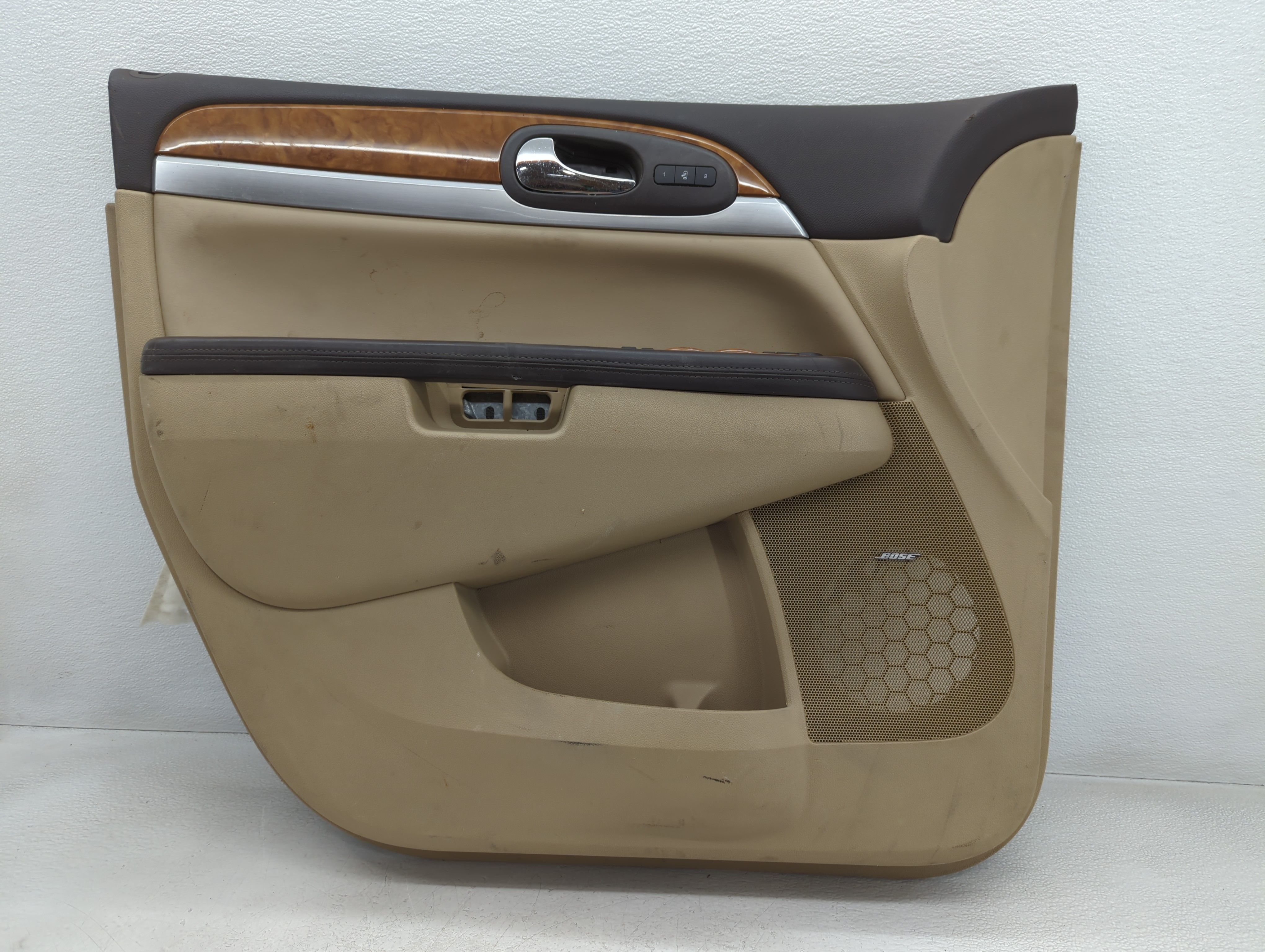 Picture of 2008 Buick Enclave Front Left Driver Interior Door Panel Trim Beige 745086