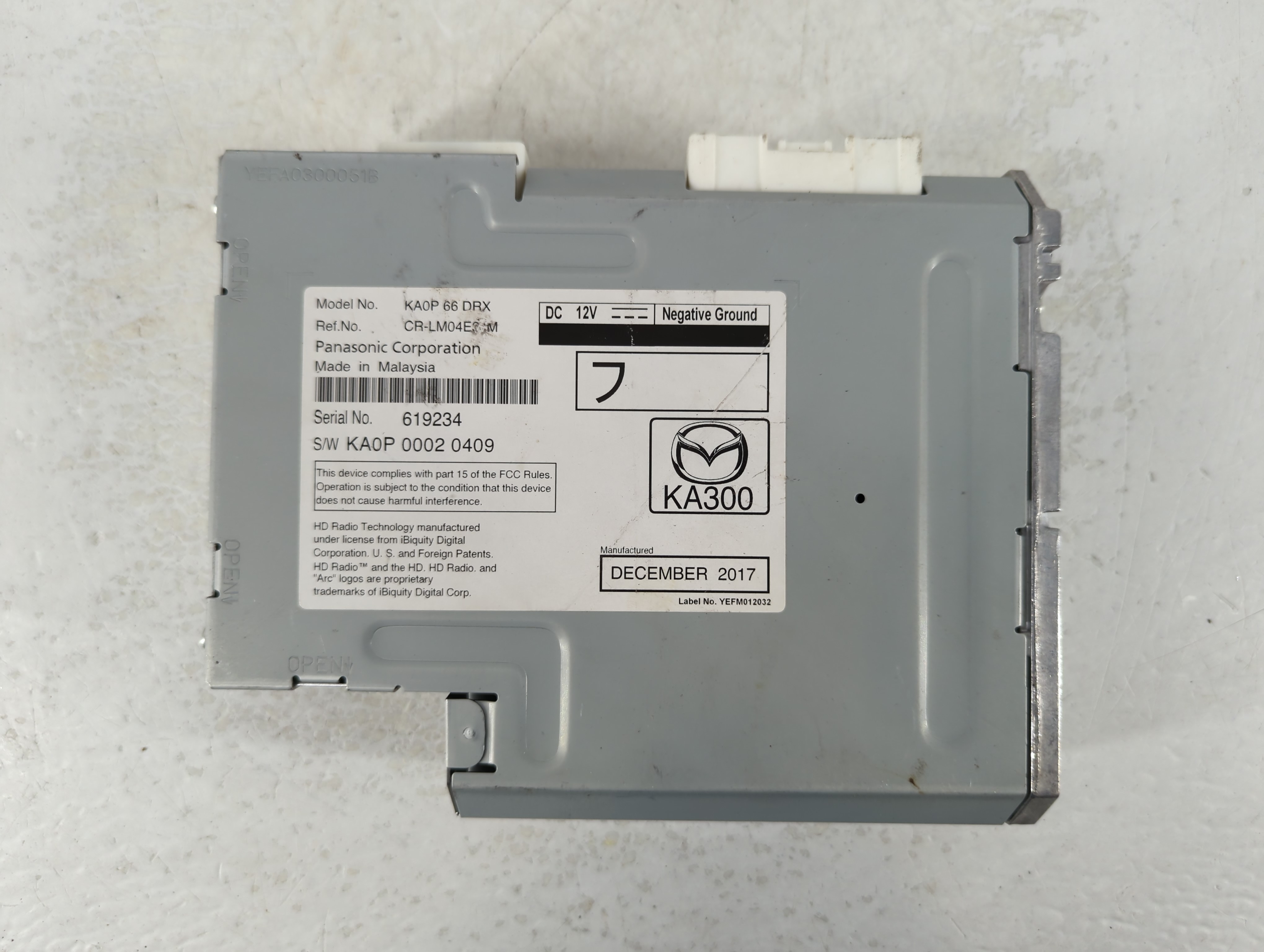 2020 Mazda Cx-5 Am Fm Cd Player Radio Receiver 745589 - Oemusedautoparts1.com