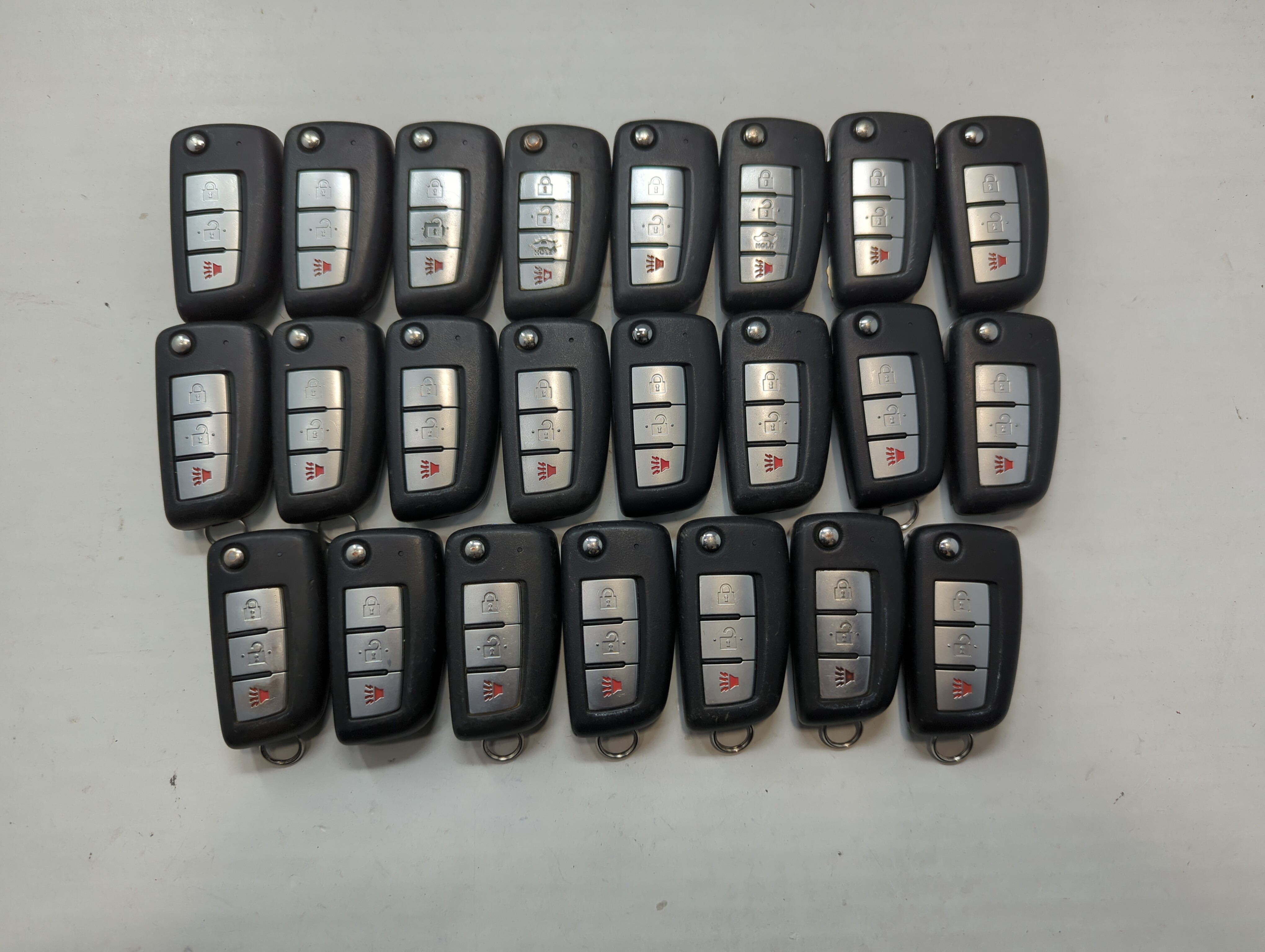 Lot of 25 Nissan Keyless Entry Remote Fob CWTWB1G767 757822 - Oemusedautoparts1.com