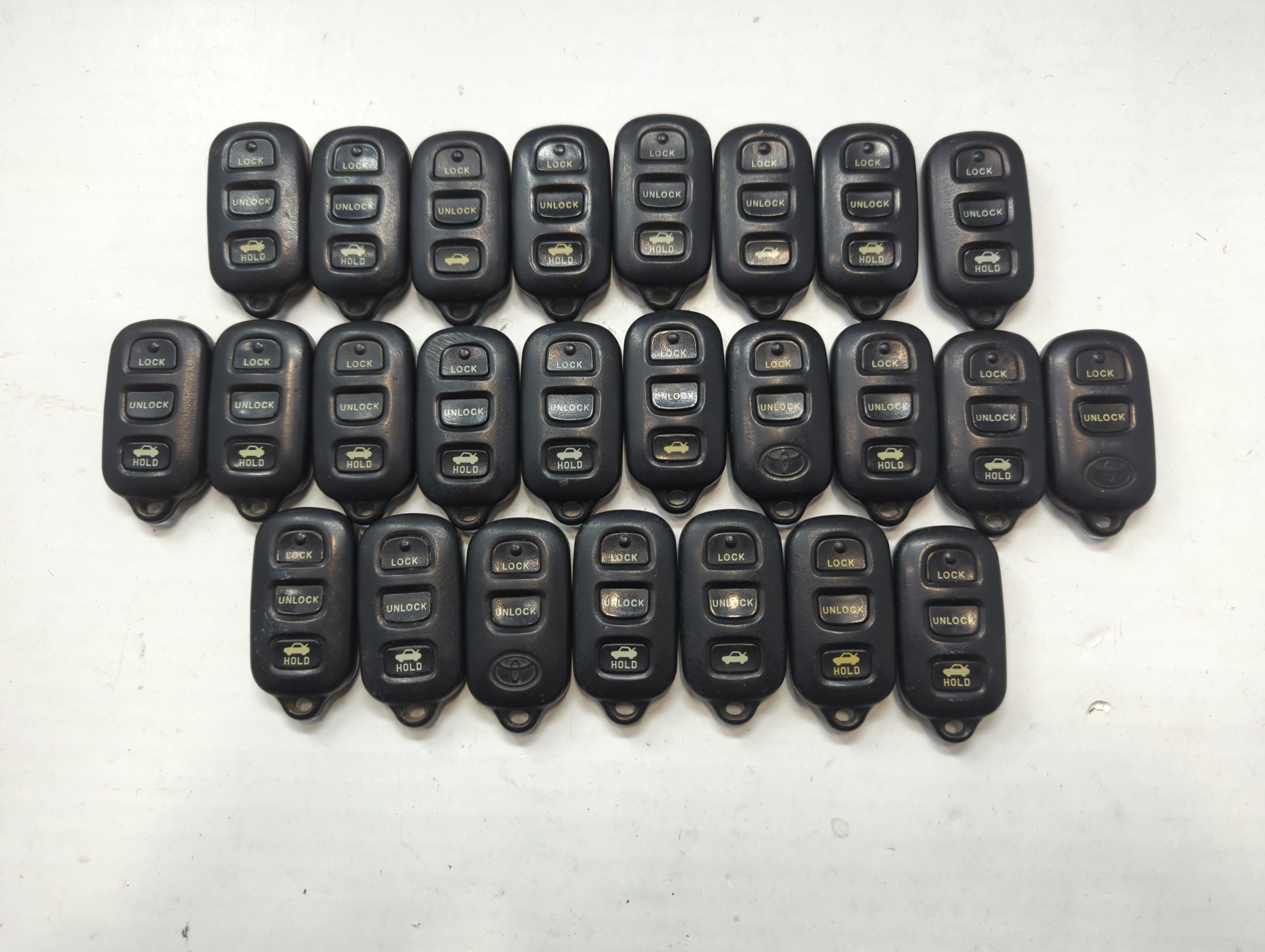 Lot of 25 Toyota Keyless Entry Remote Fob GQ43VT14T 757840 - Oemusedautoparts1.com