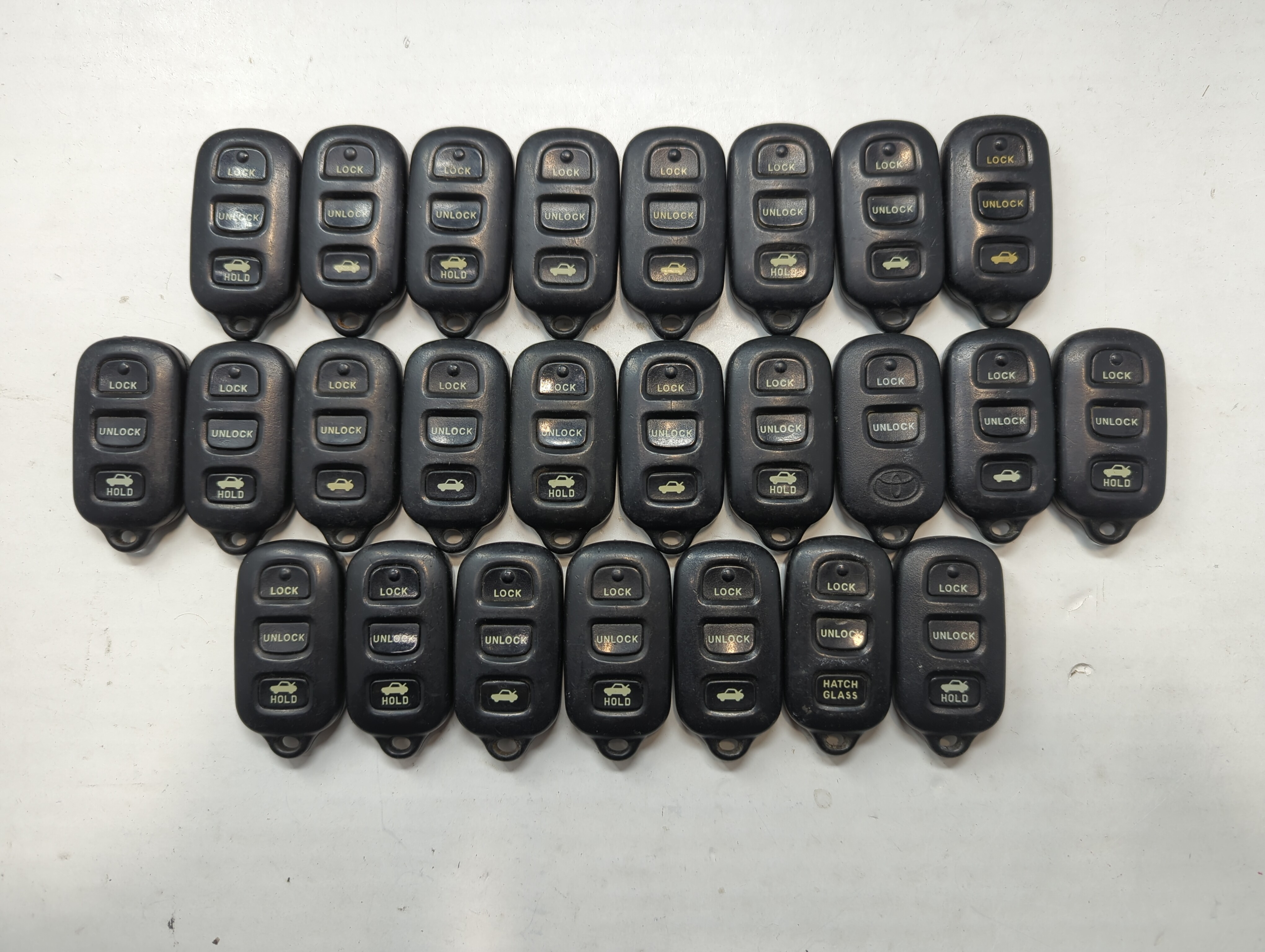 Lot of 25 Toyota Keyless Entry Remote Fob GQ43VT14T 757863 - Oemusedautoparts1.com
