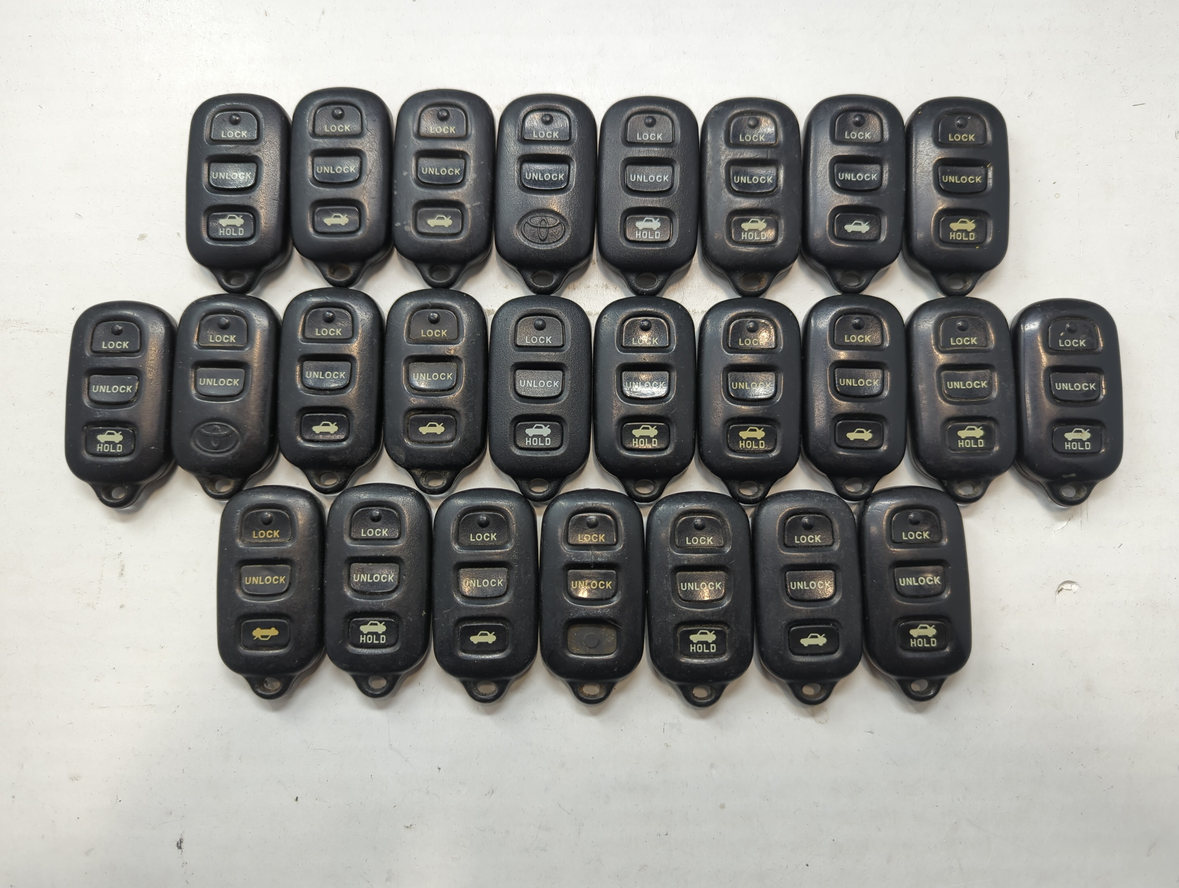 Lot of 25 Toyota Keyless Entry Remote Fob GQ43VT14T 757864 - Oemusedautoparts1.com