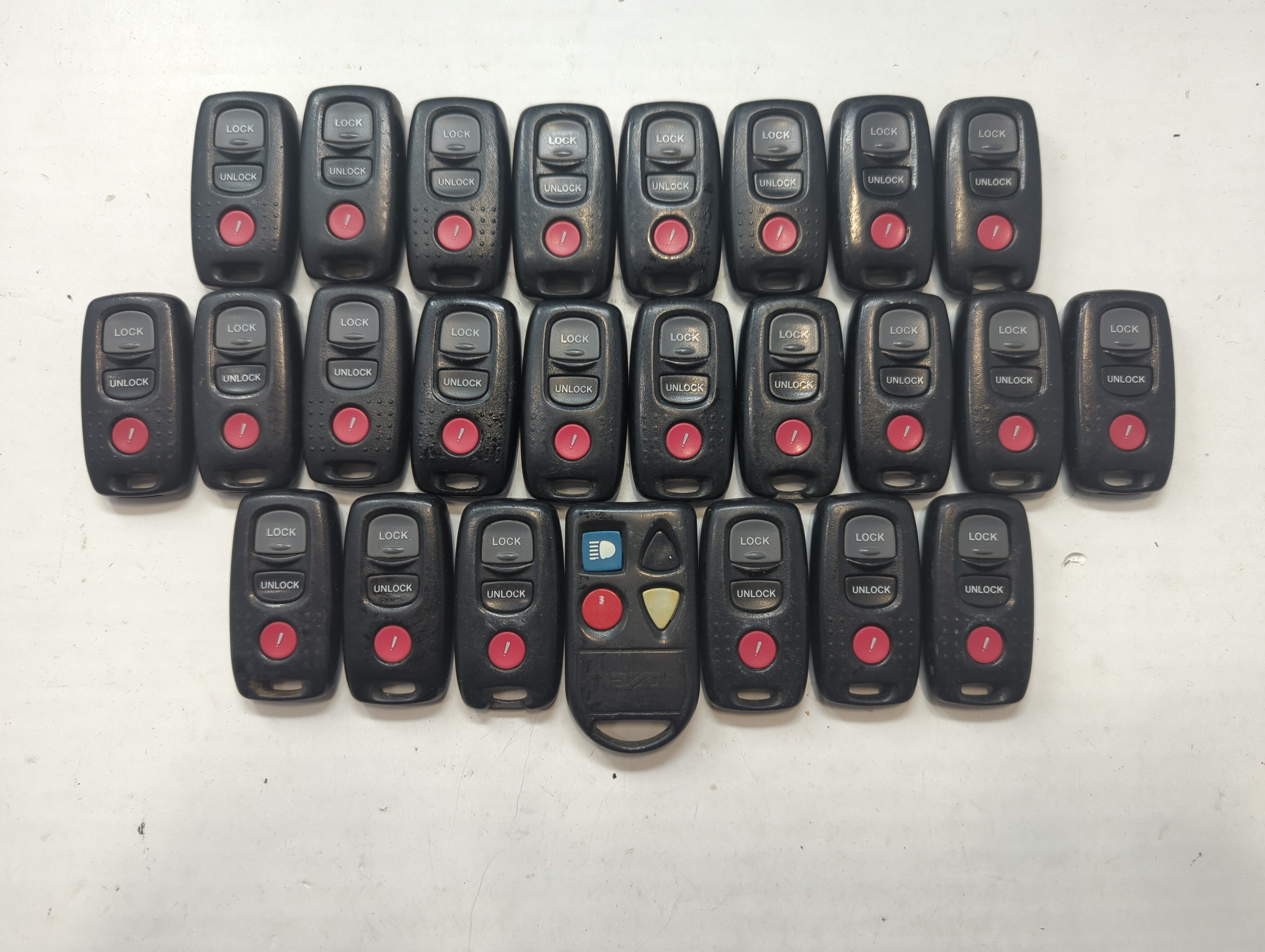 Lot of 25 Mazda Keyless Entry Remote Fob MIXED FCC IDS MIXED PART NUMBERS 758871 - Oemusedautoparts1.com