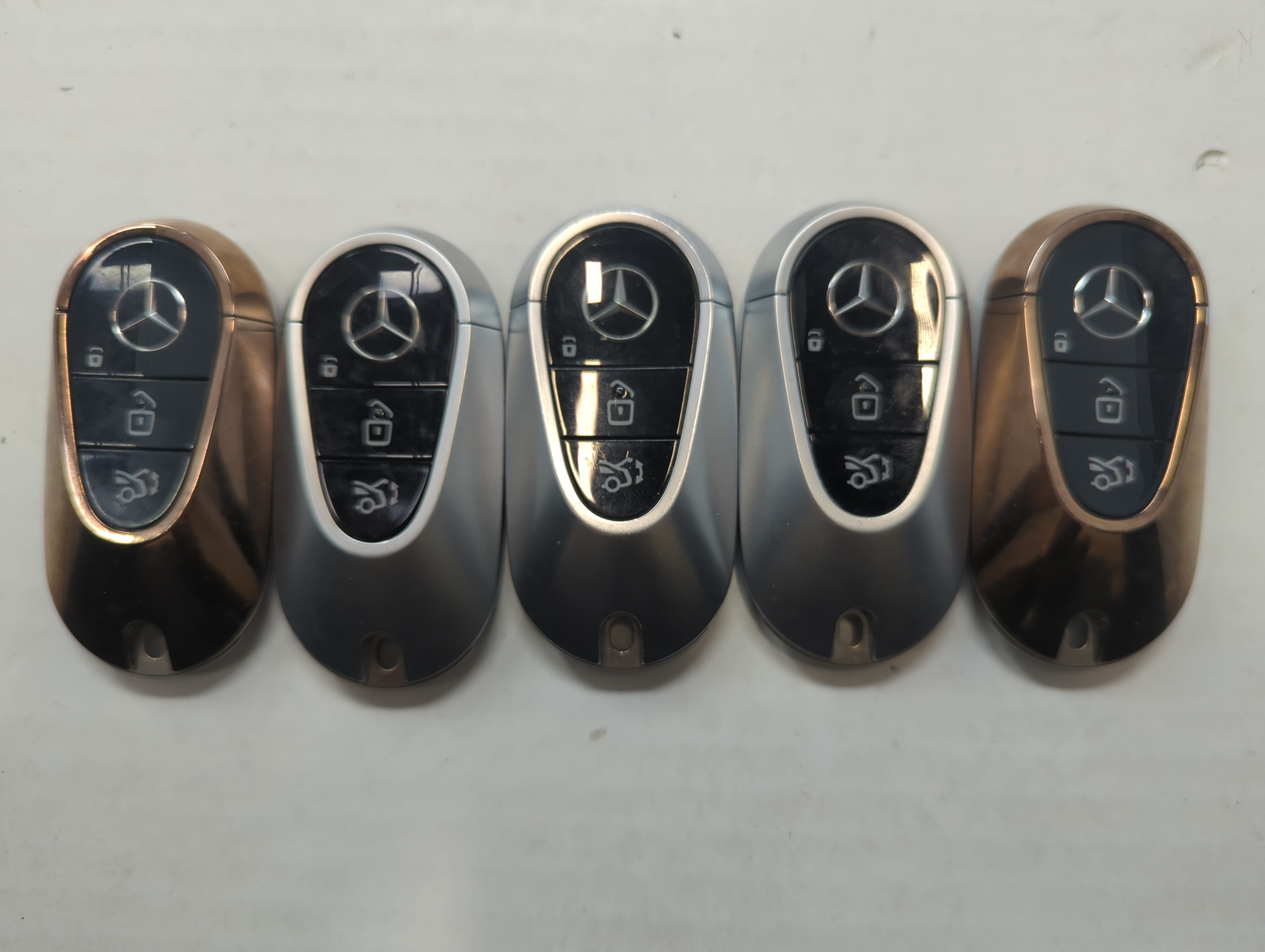 Lot of 5 Mercedes-Benz Keyless Entry Remote Fob MIXED FCC IDS MIXED PART 759045 - Oemusedautoparts1.com