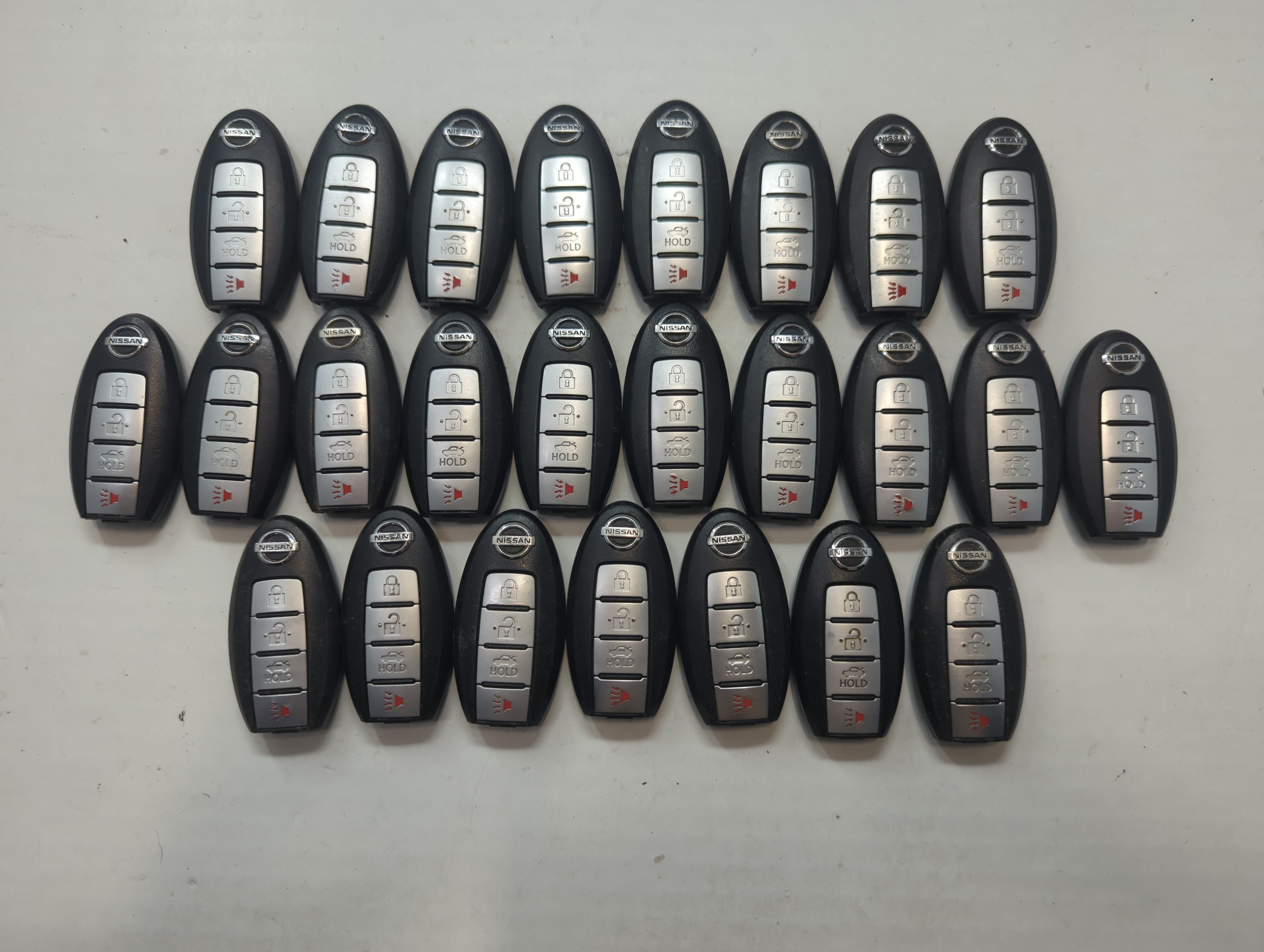 Lot of 25 Nissan Keyless Entry Remote Fob MIXED FCC IDS MIXED PART 759209 - Oemusedautoparts1.com