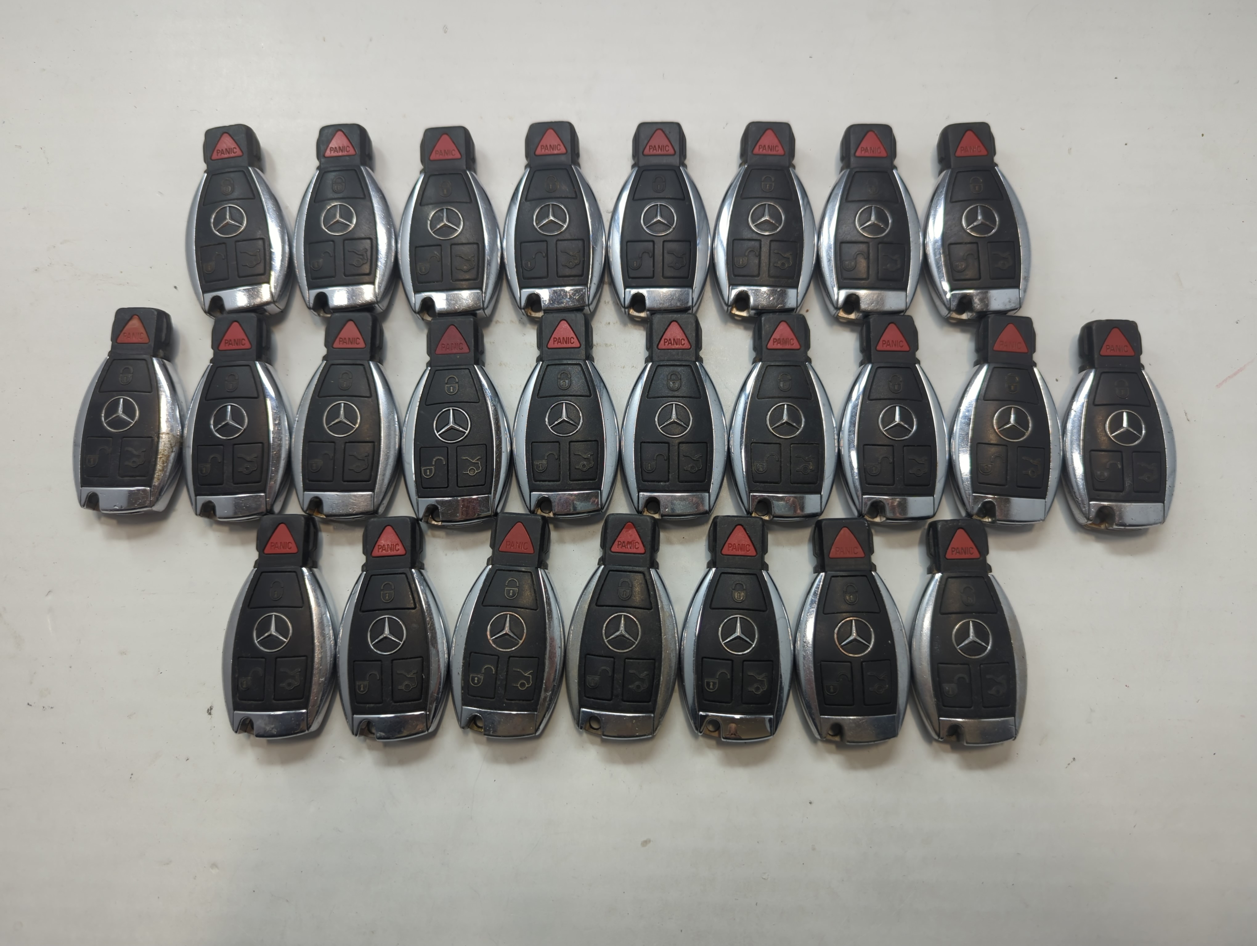 Lot of 25 Mercedes-Benz Keyless Entry Remote Fob IYZDC12K 759212 - Oemusedautoparts1.com