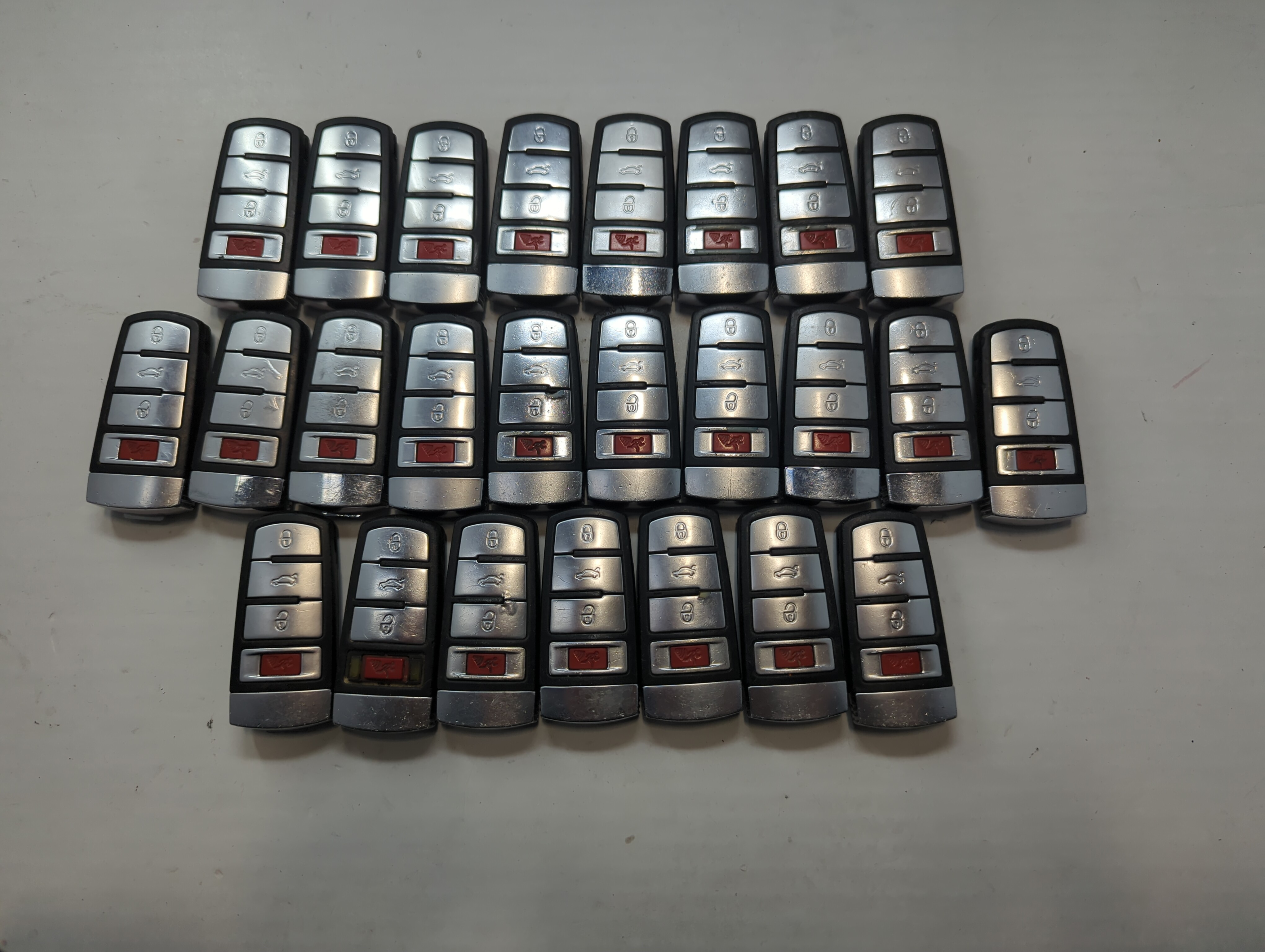 Lot of 25 Volkswagen Keyless Entry Remote Fob MIXED FCC IDS MIXED PART 759367 - Oemusedautoparts1.com