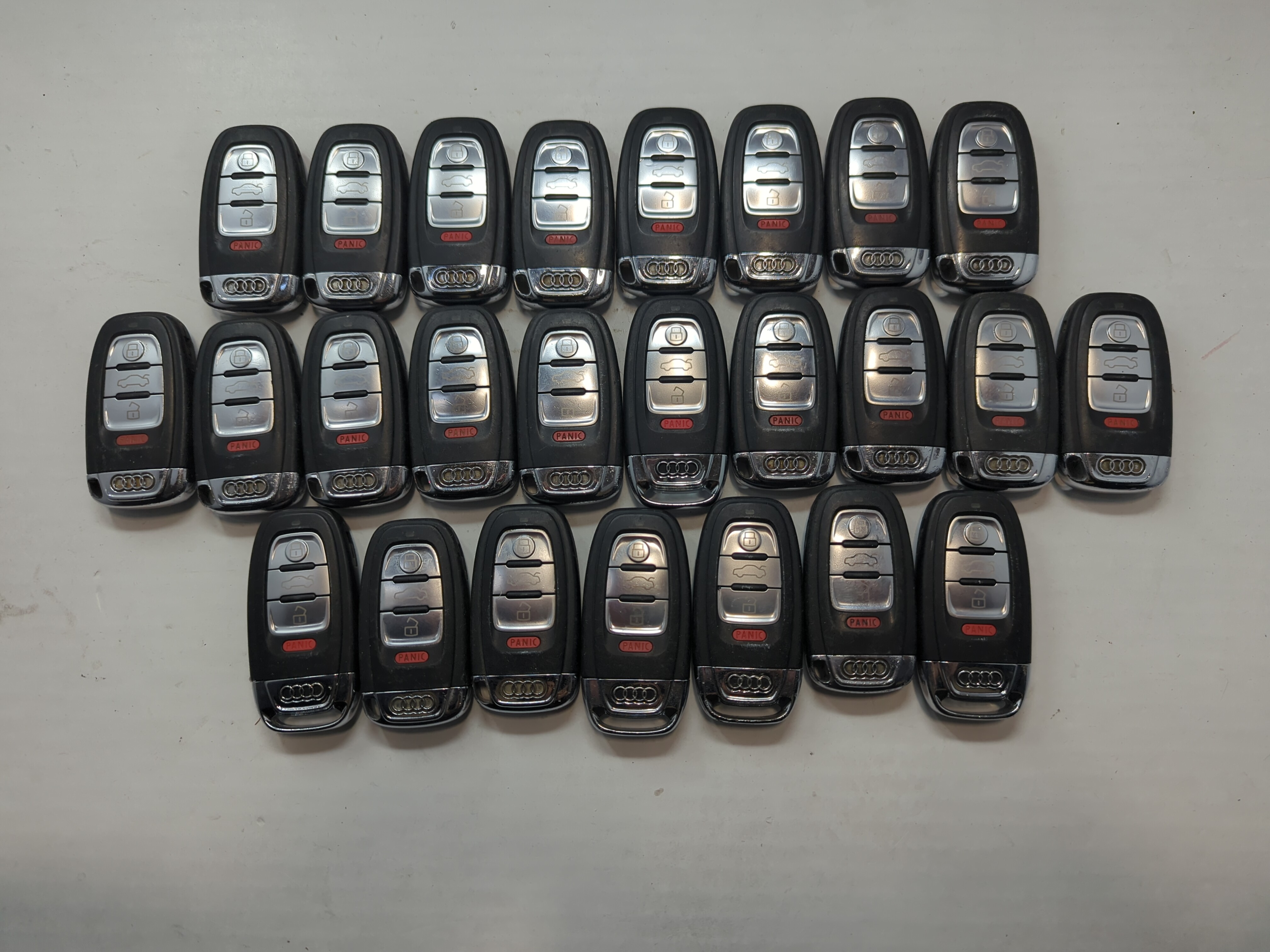 Lot of 25 Audi Keyless Entry Remote Fob MIXED FCC IDS MIXED PART NUMBERS 759369 - Oemusedautoparts1.com