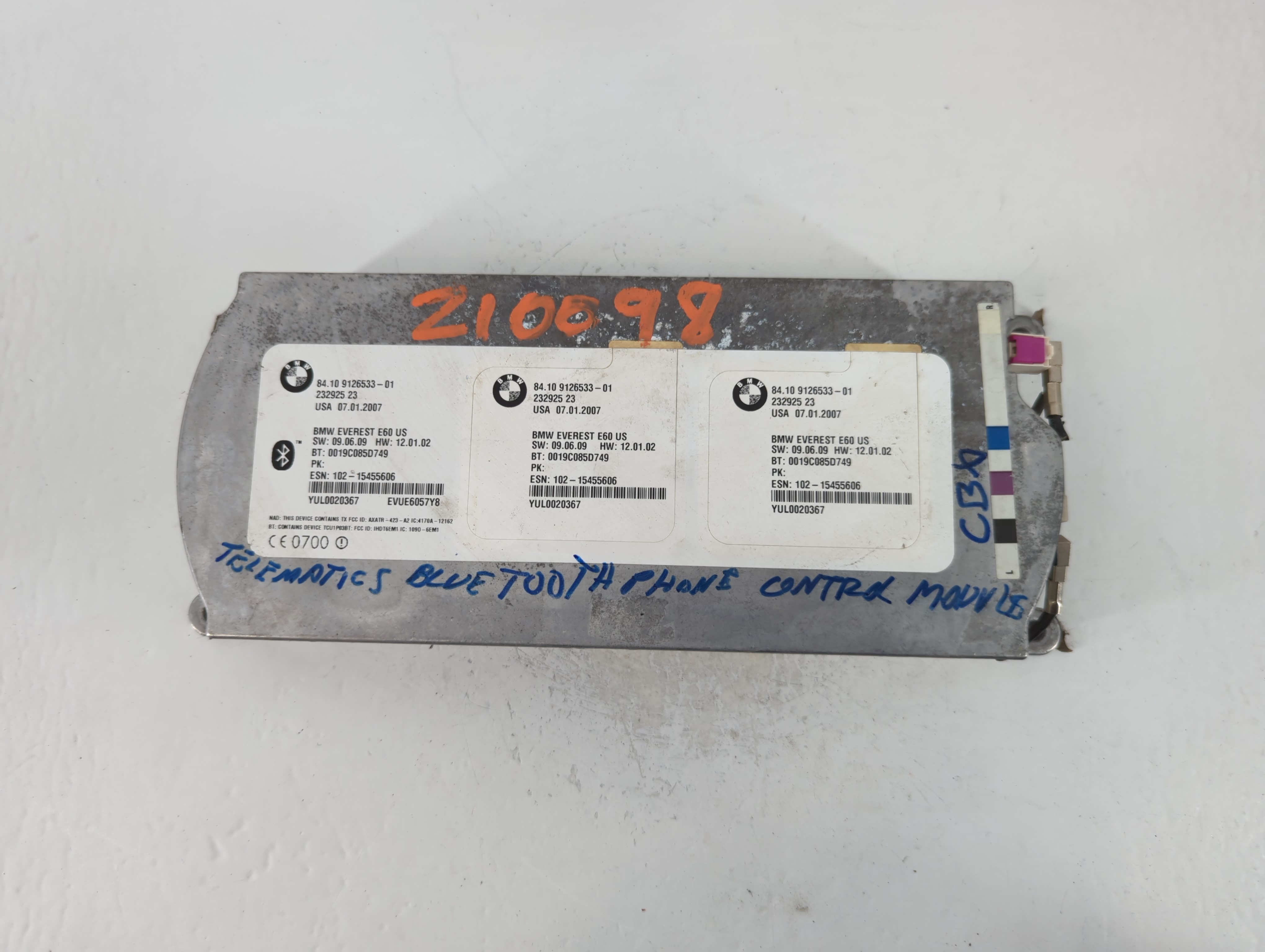 2007-2010 Bmw 328i Body Control Module Bcm Inner Cabin Fuse Box 759906 - Oemusedautoparts1.com