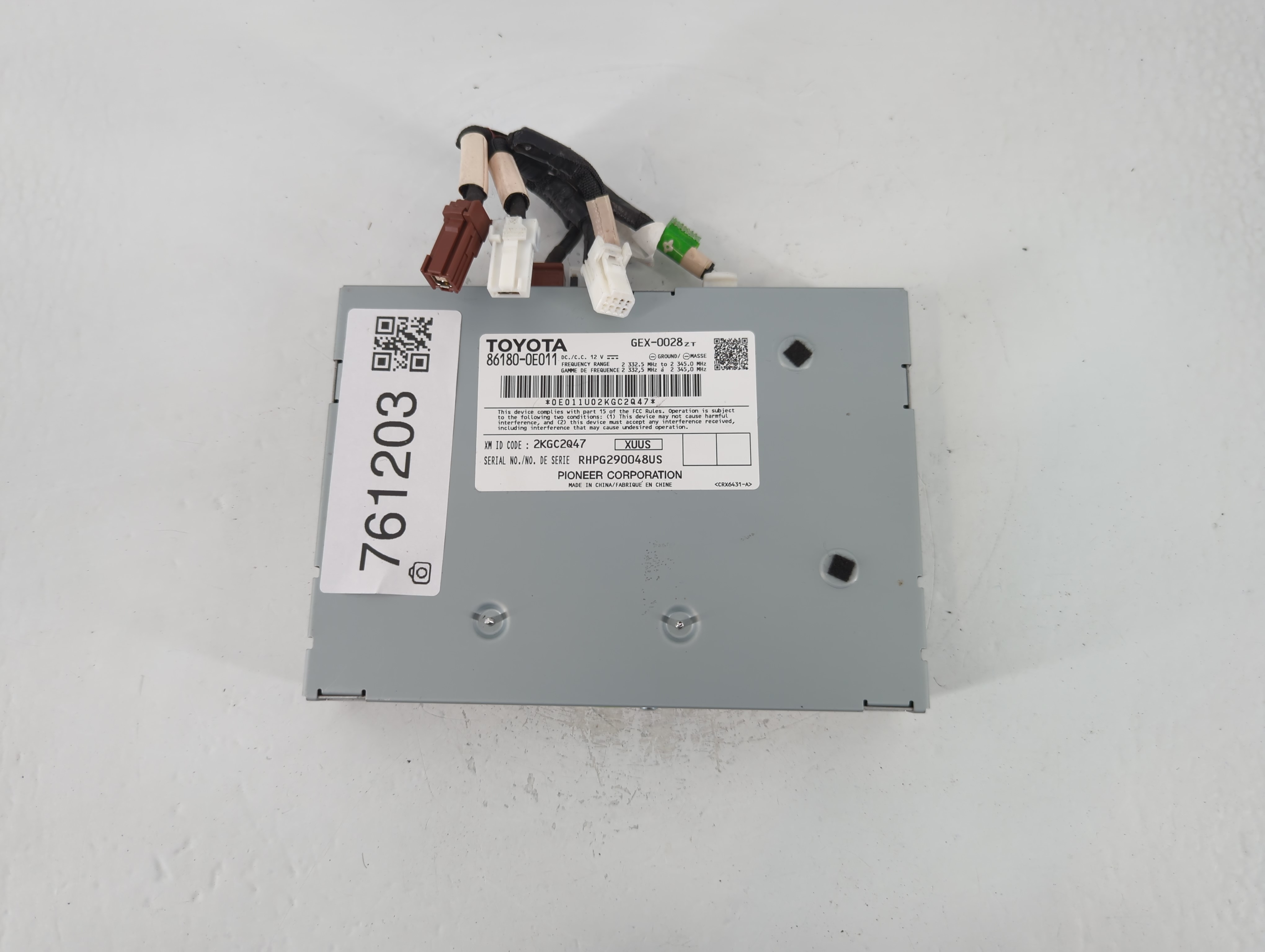 2014-2019 Toyota Highlander Am Fm Cd Player Radio Receiver 761203 - Oemusedautoparts1.com