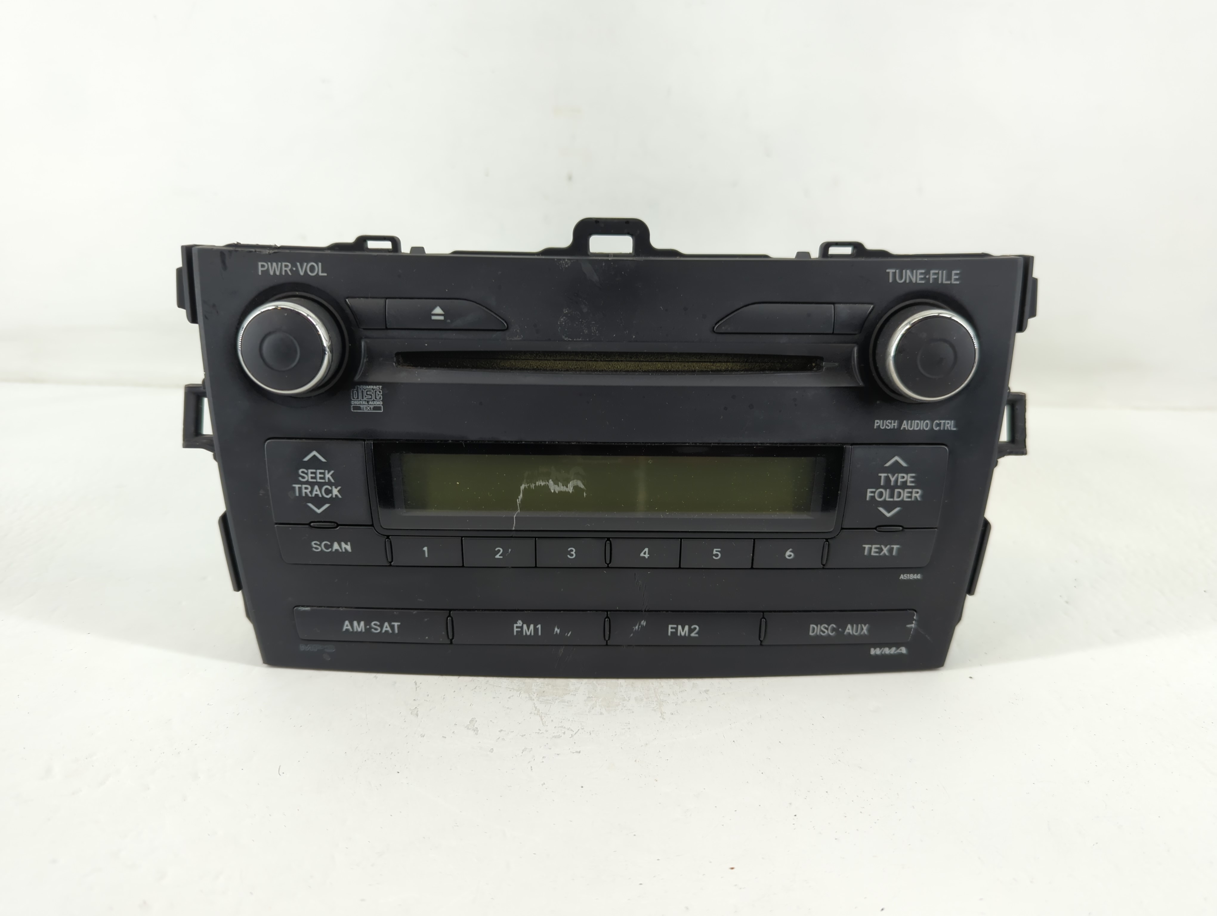 2009-2009 Toyota Corolla Am Fm Cd Player Radio Receiver 761250 - Oemusedautoparts1.com