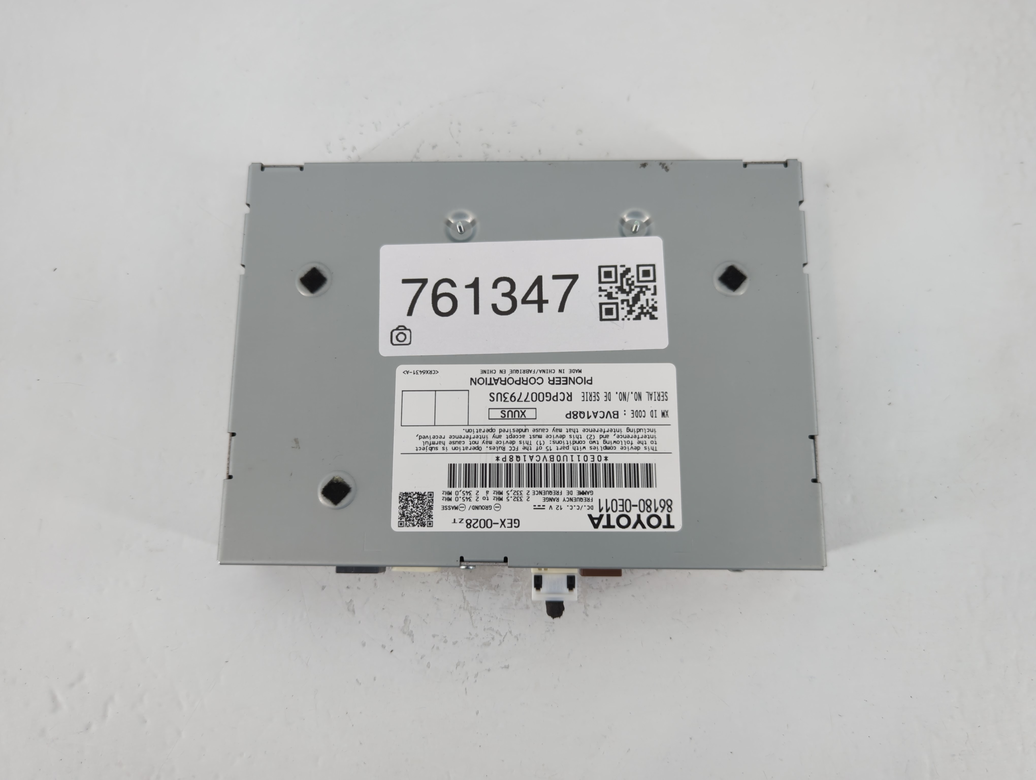 2018-2022 Toyota Tacoma Am Fm Cd Player Radio Receiver 761347 - Oemusedautoparts1.com