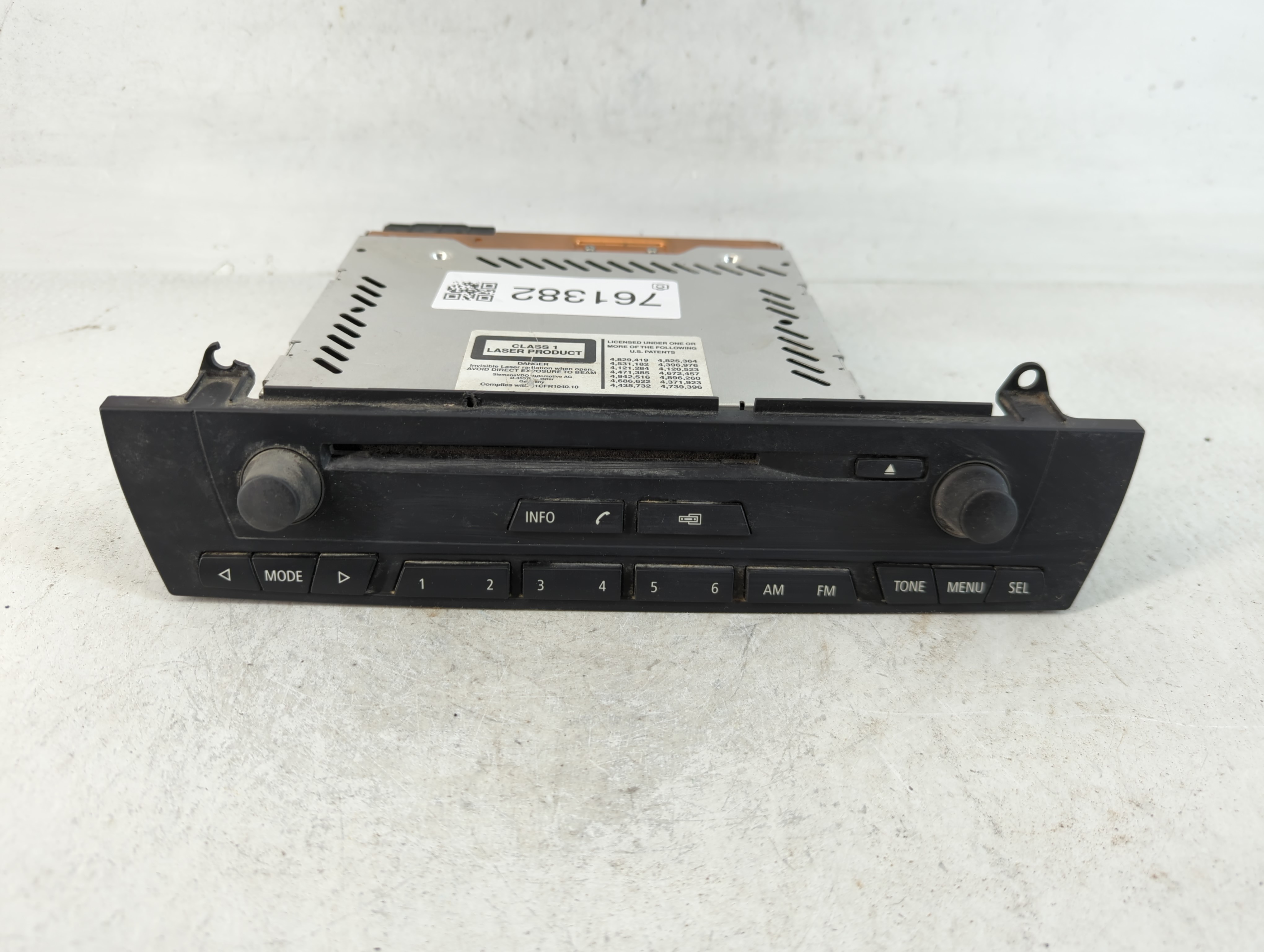 2007-2010 Bmw X3 Am Fm Cd Player Radio Receiver 761382 - Oemusedautoparts1.com
