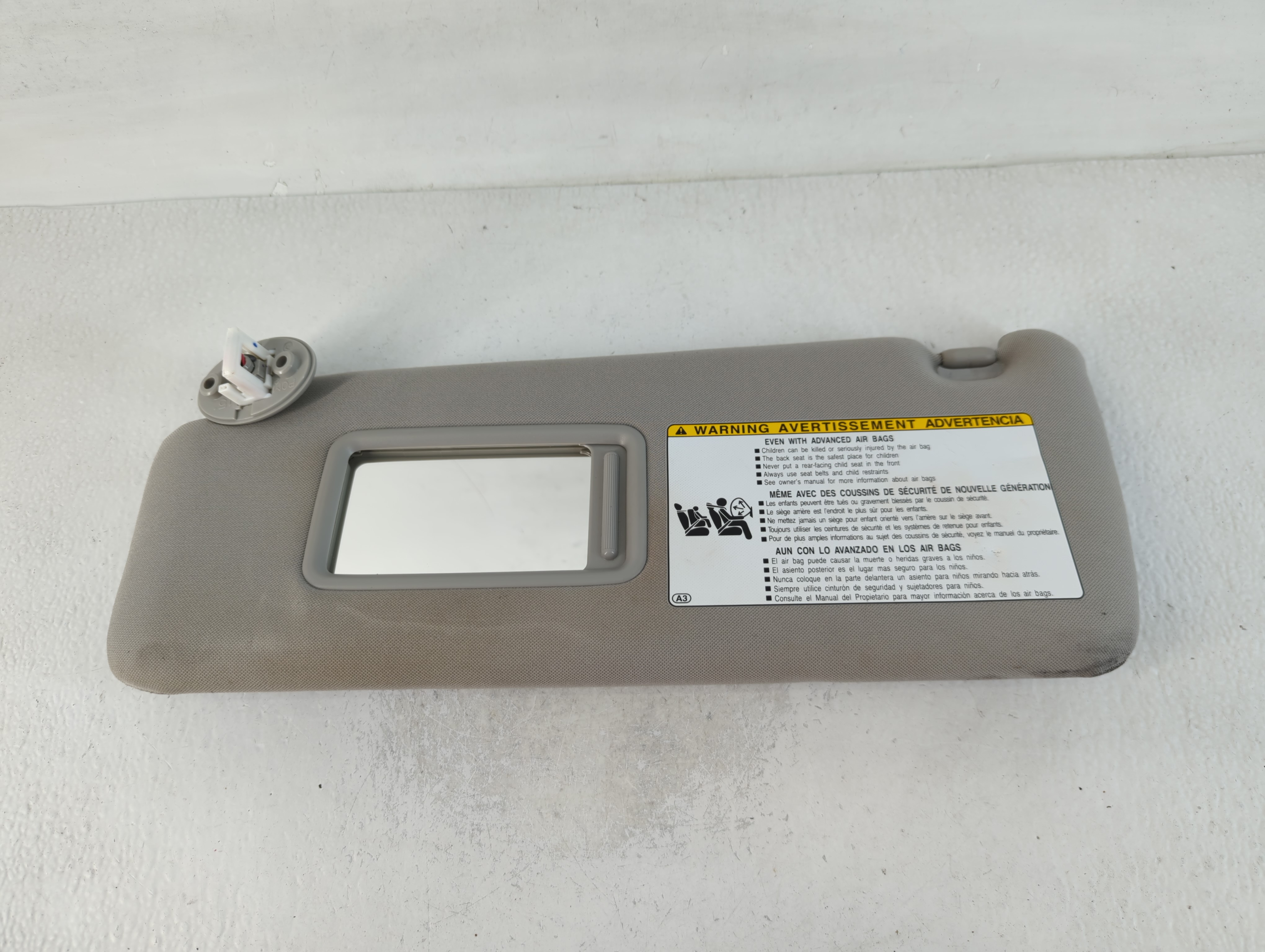 Picture of 2014-2022 Toyota 4runner Driver Sun Visor Mirror Left Sunvisor Grey 762177