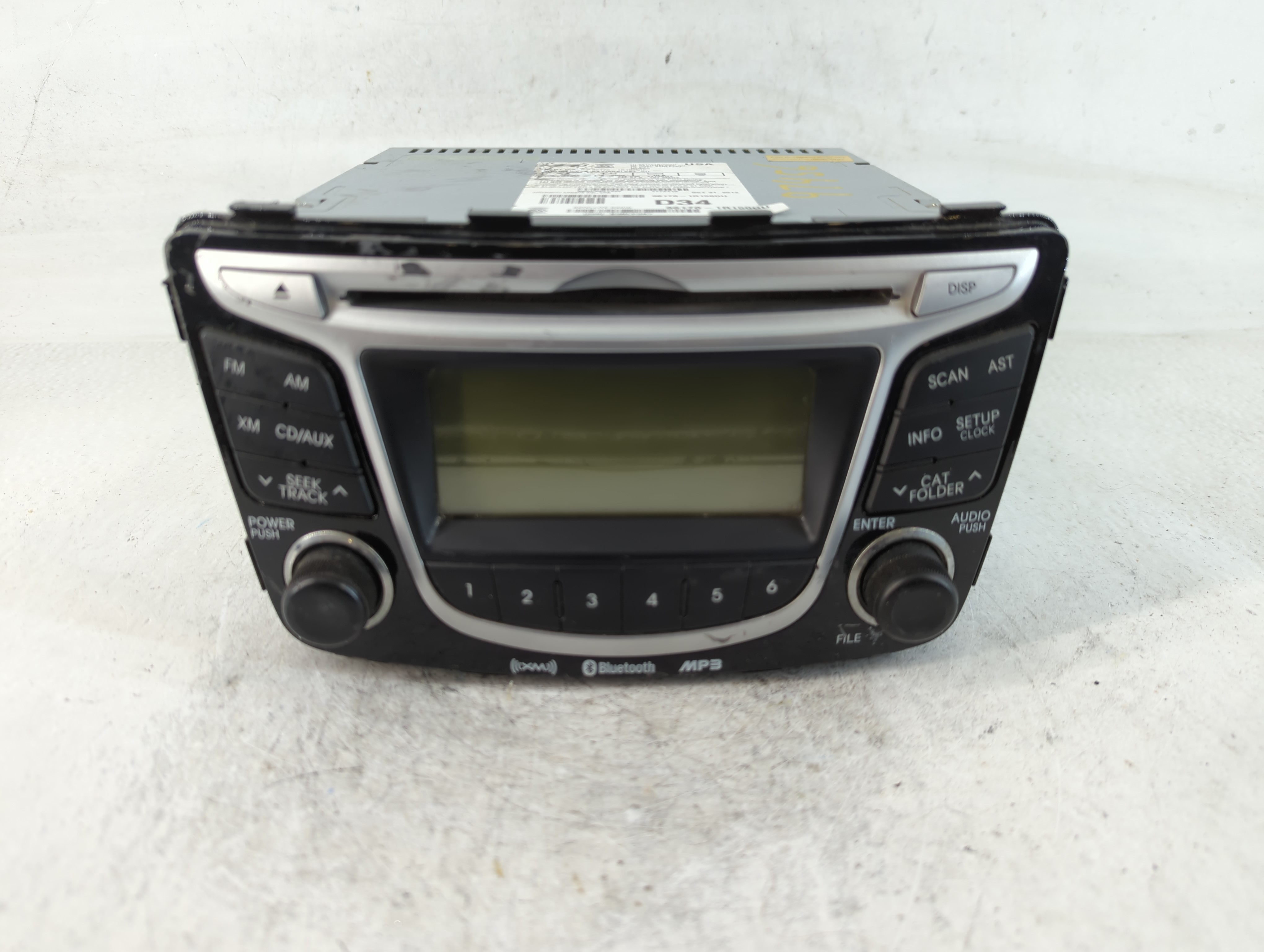 2012-2013 Hyundai Accent Am Fm Cd Player Radio Receiver 765321 - Oemusedautoparts1.com