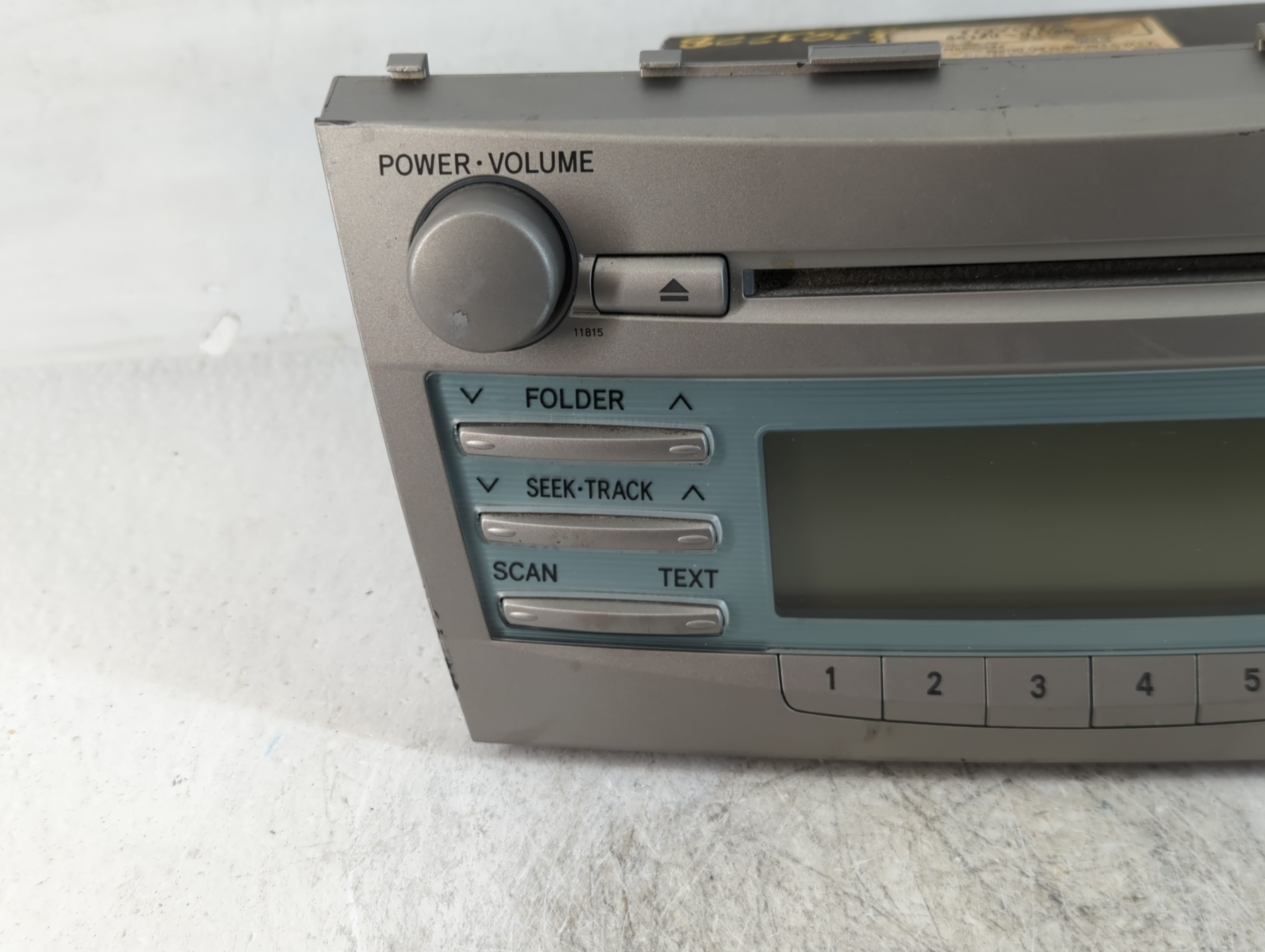 2007-2009 Toyota Camry Am Fm Cd Player Radio Receiver 765396 - Oemusedautoparts1.com