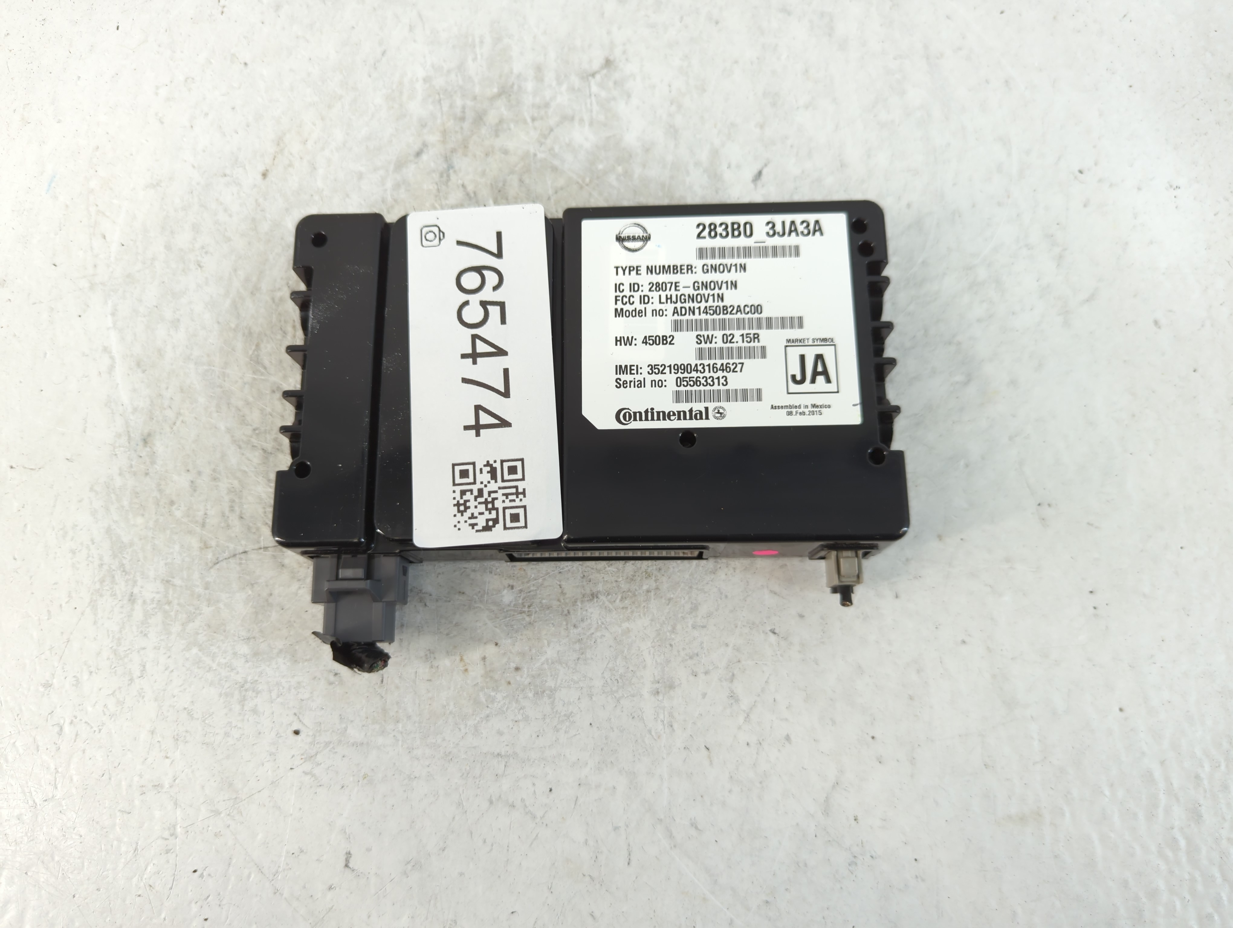 2014-2016 Infiniti Qx60 Chassis Control Module Ccm Bcm Body Control 765474 - Oemusedautoparts1.com