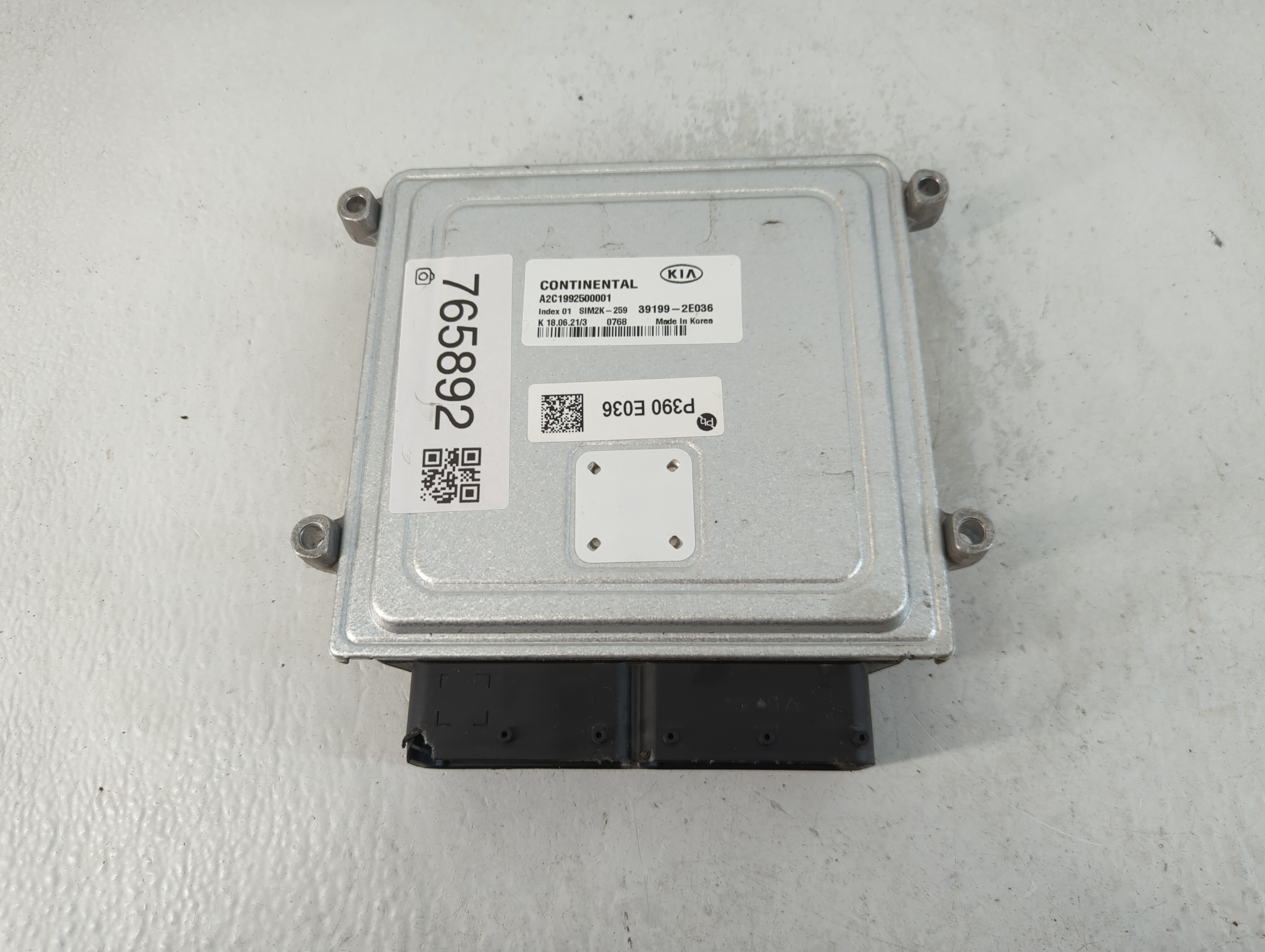 2021 Kia Forte Engine Control Computer Ecu Pcm Ecm Pcu Oem 39199-2e036 765892 - Oemusedautoparts1.com
