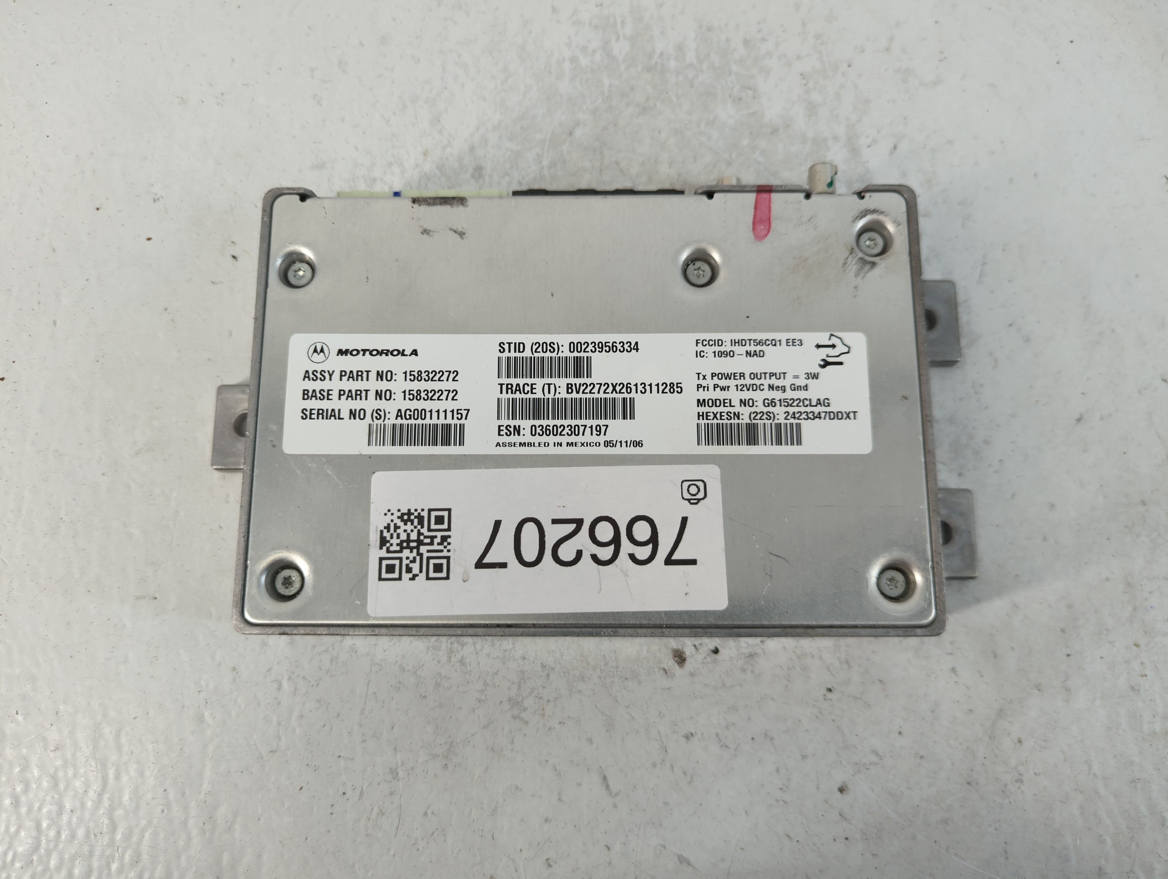 2006-2006 Chevrolet Impala Chassis Control Module Ccm Bcm Body Control 766207 - Oemusedautoparts1.com