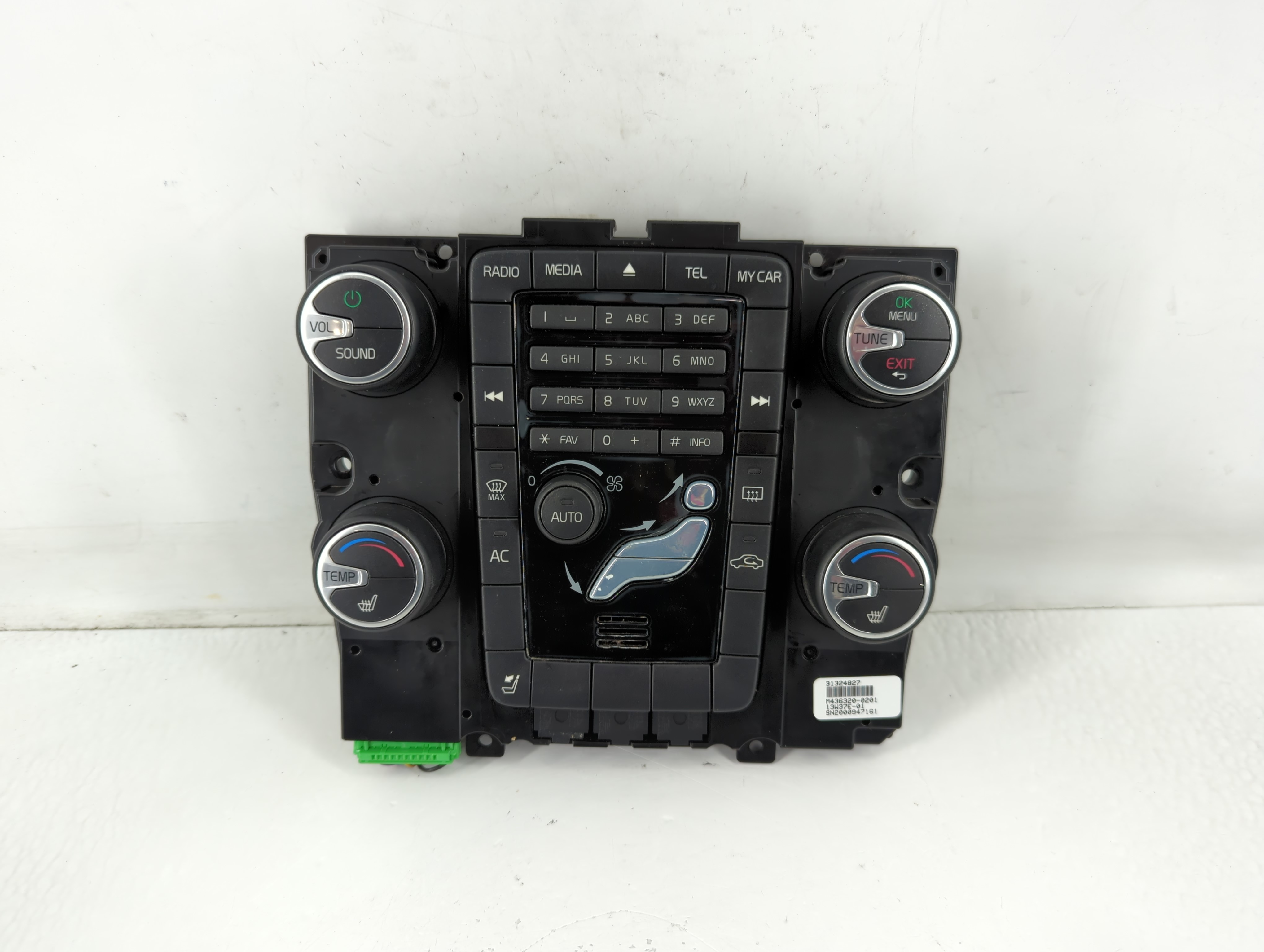 Picture of 2014 Volvo S60 Ac Heater Climate Control Pp+md40|7923 766728