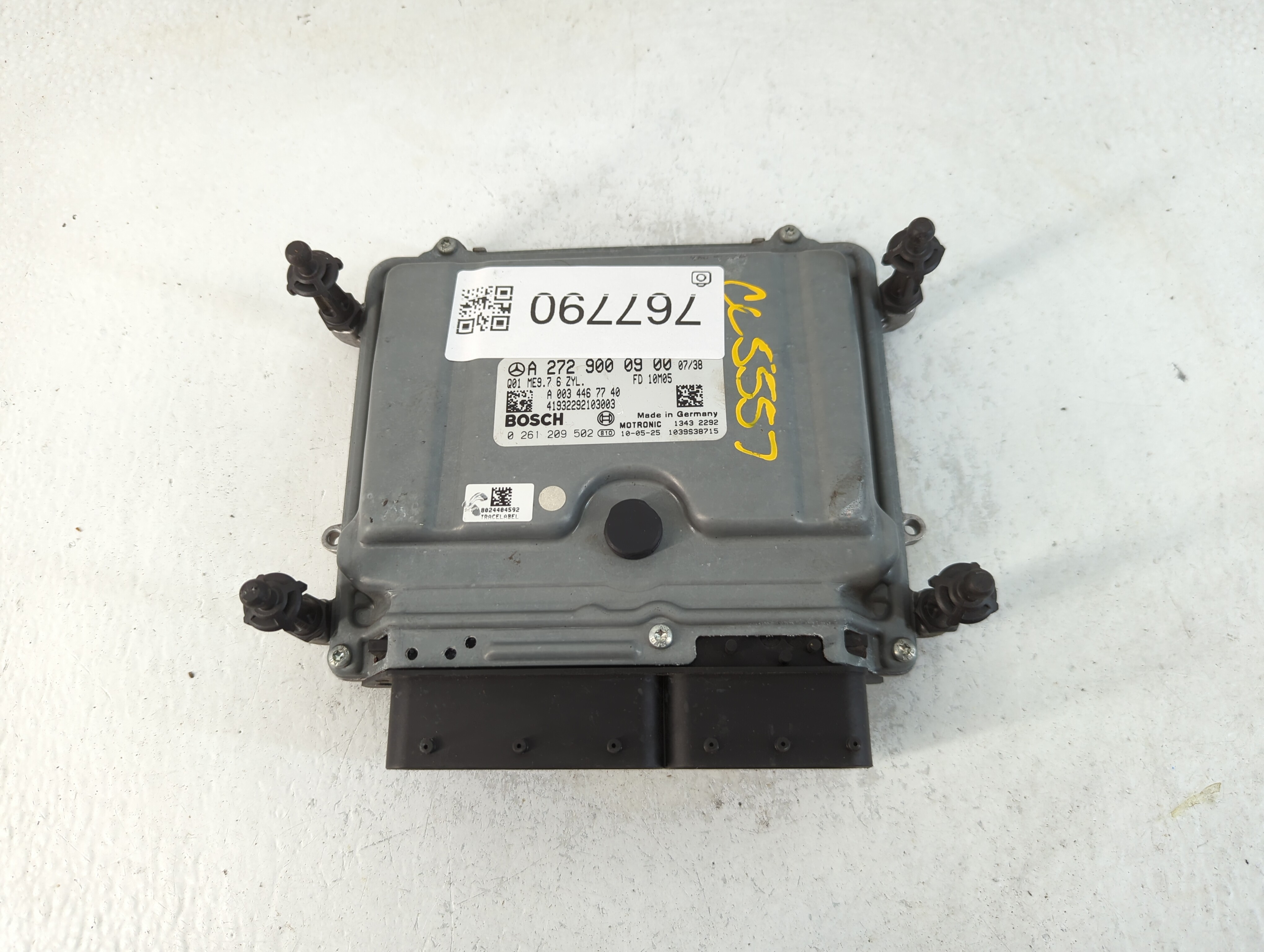 2009-2012 Mercedes-benz C300 Engine Control Computer Ecu Pcm Ecm Pcu Oem 767790 - Oemusedautoparts1.com