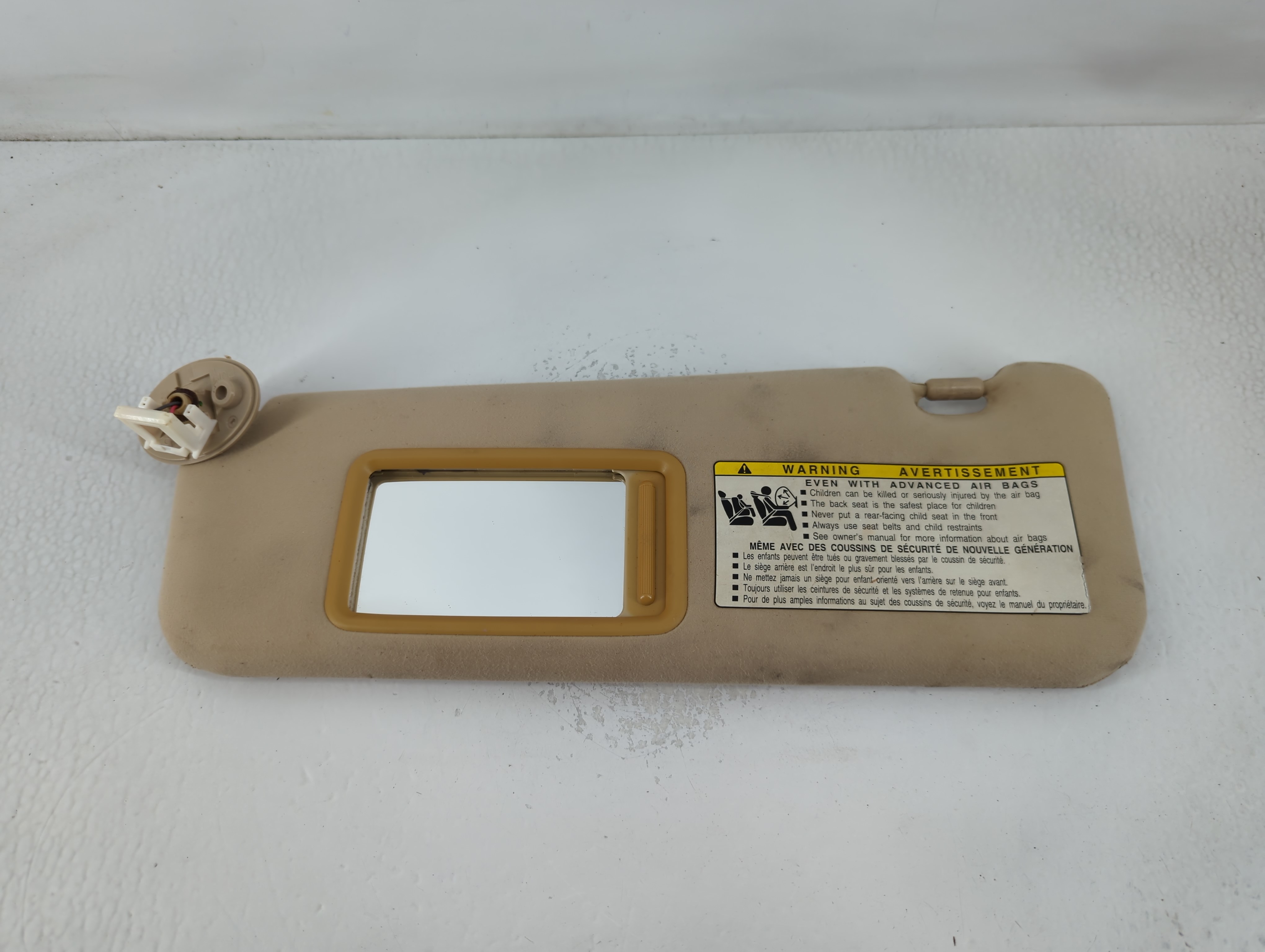 2007-2009 Lexus Es350 Driver Sun Visor Mirror Left Sunvisor Tan 768653 - Oemusedautoparts1.com