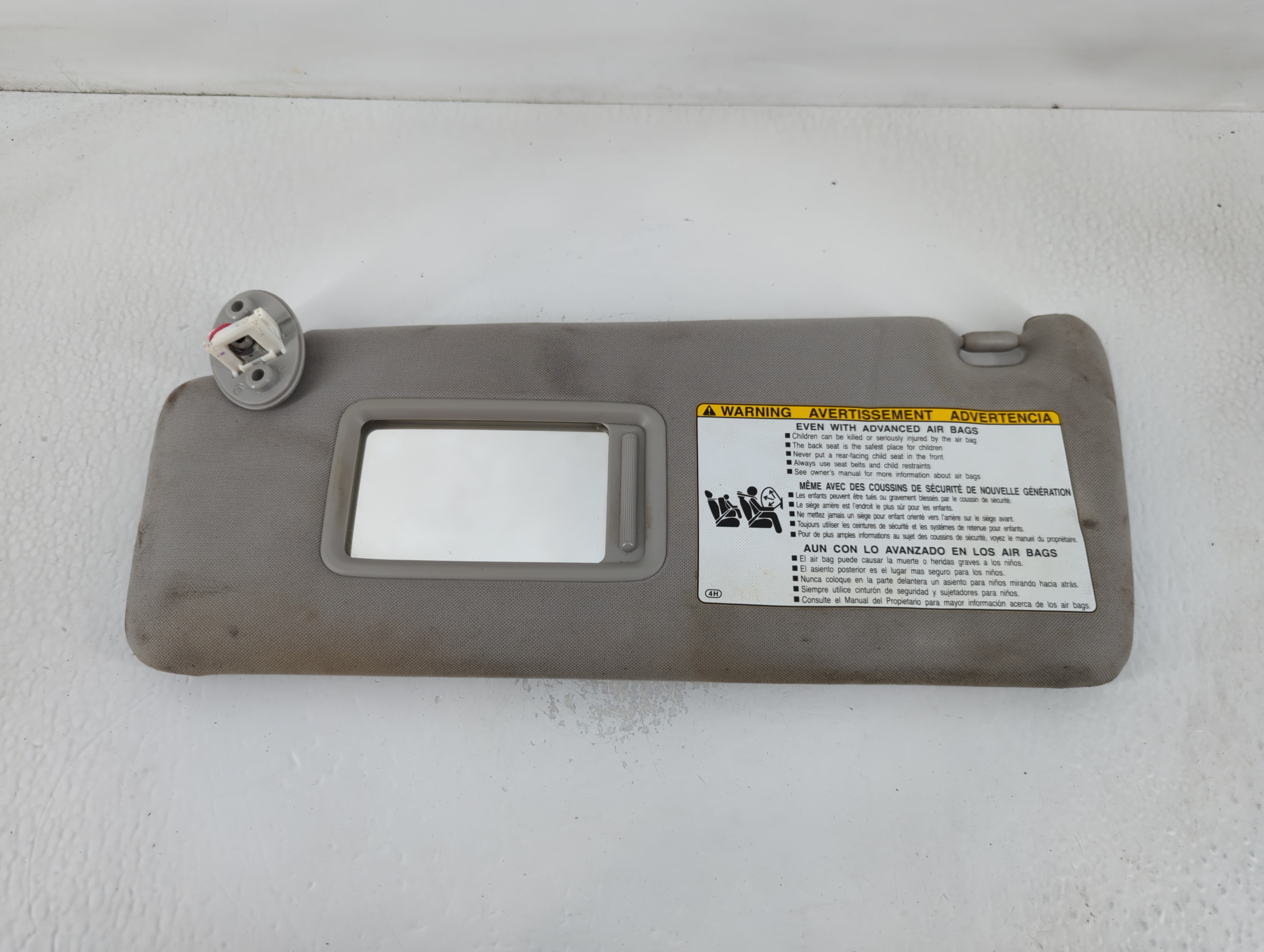 2014-2022 Toyota 4runner Driver Sun Visor Mirror Left Sunvisor Grey 768696 - Oemusedautoparts1.com