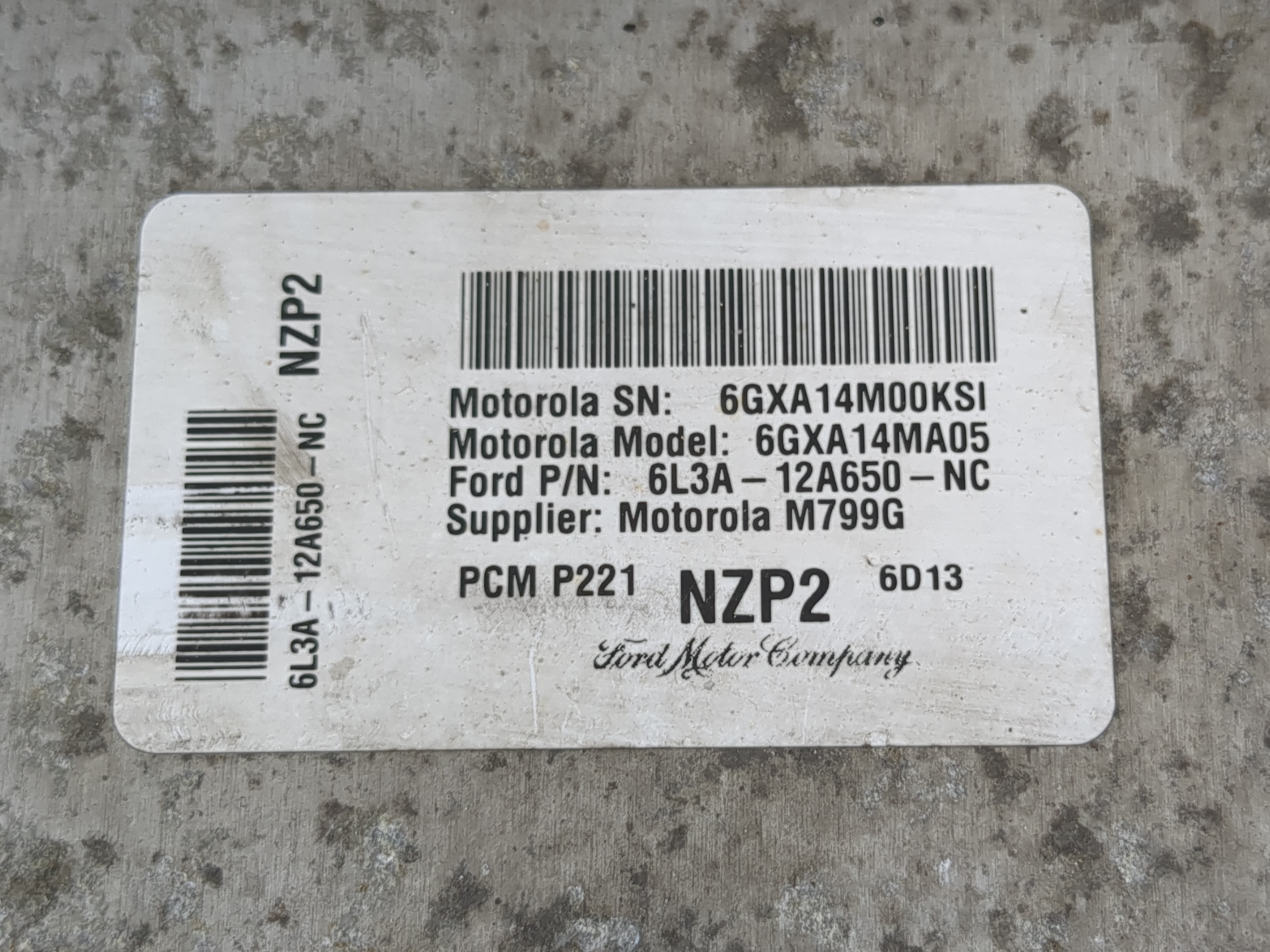 Picture of 2006 Ford F-150 Engine Control Computer Ecu Pcm Ecm Pcu Oem 770919