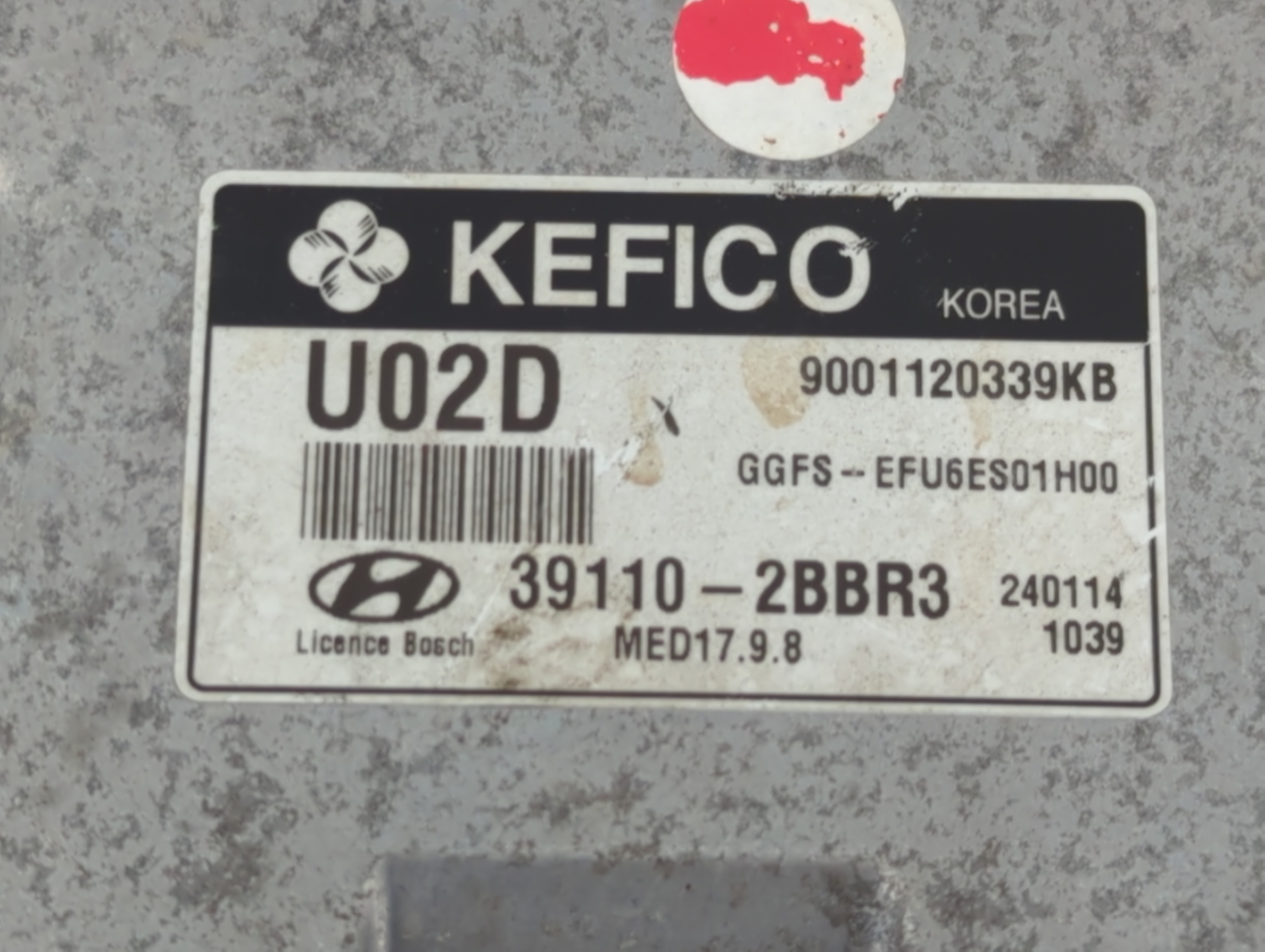 Picture of 2013-2014 Hyundai Veloster Engine Control Computer Ecu Pcm Ecm Pcu Oem 771037