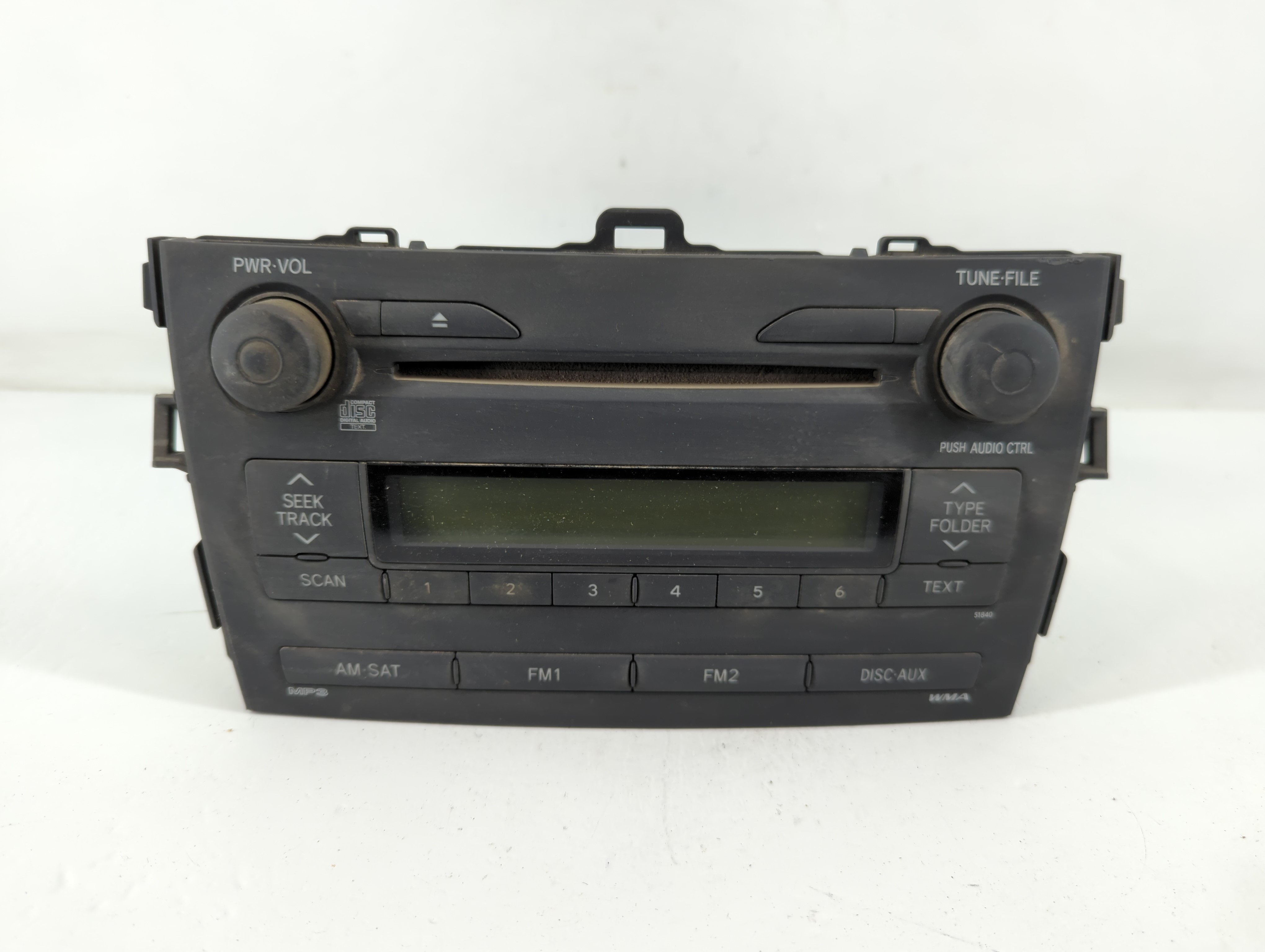 2009-2009 Toyota Corolla Am Fm Cd Player Radio Receiver 772339 - Oemusedautoparts1.com