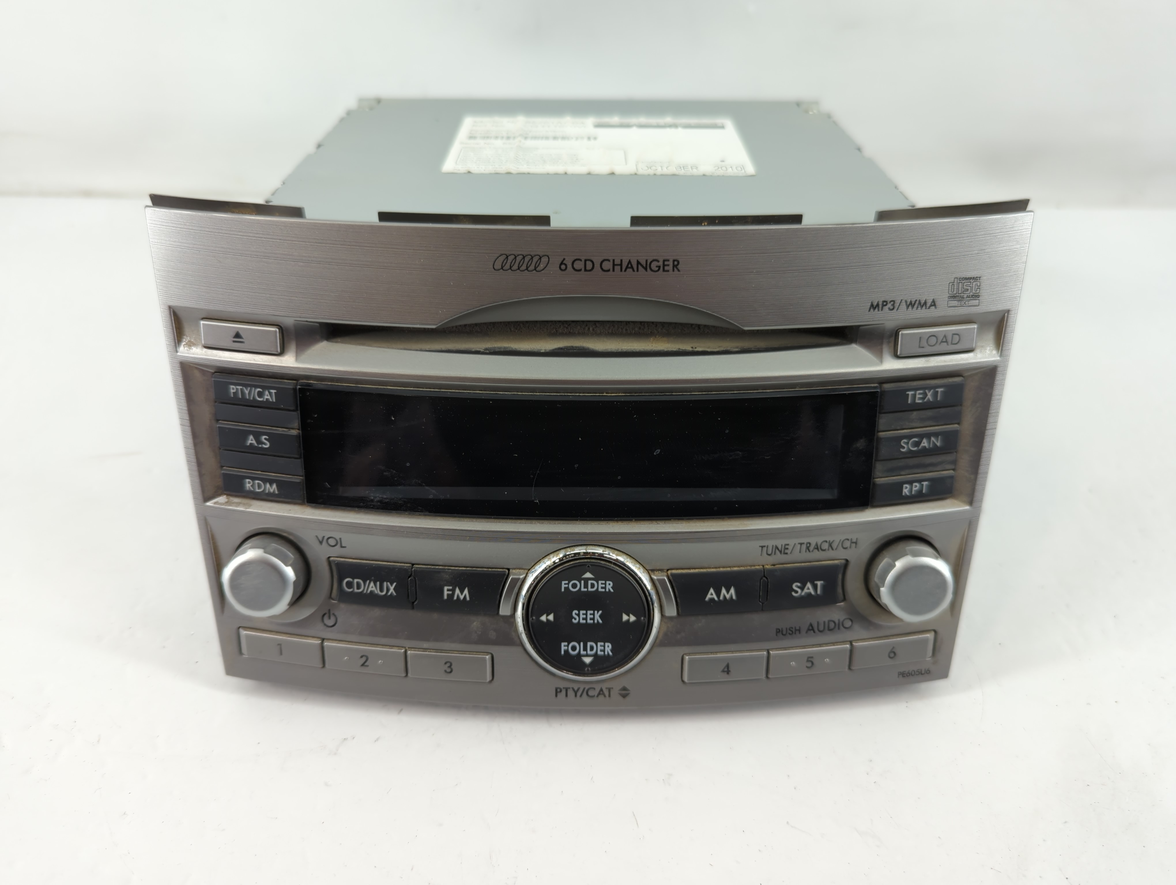 2010-2012 Subaru Legacy Am Fm Cd Player Radio Receiver 772858 - Oemusedautoparts1.com