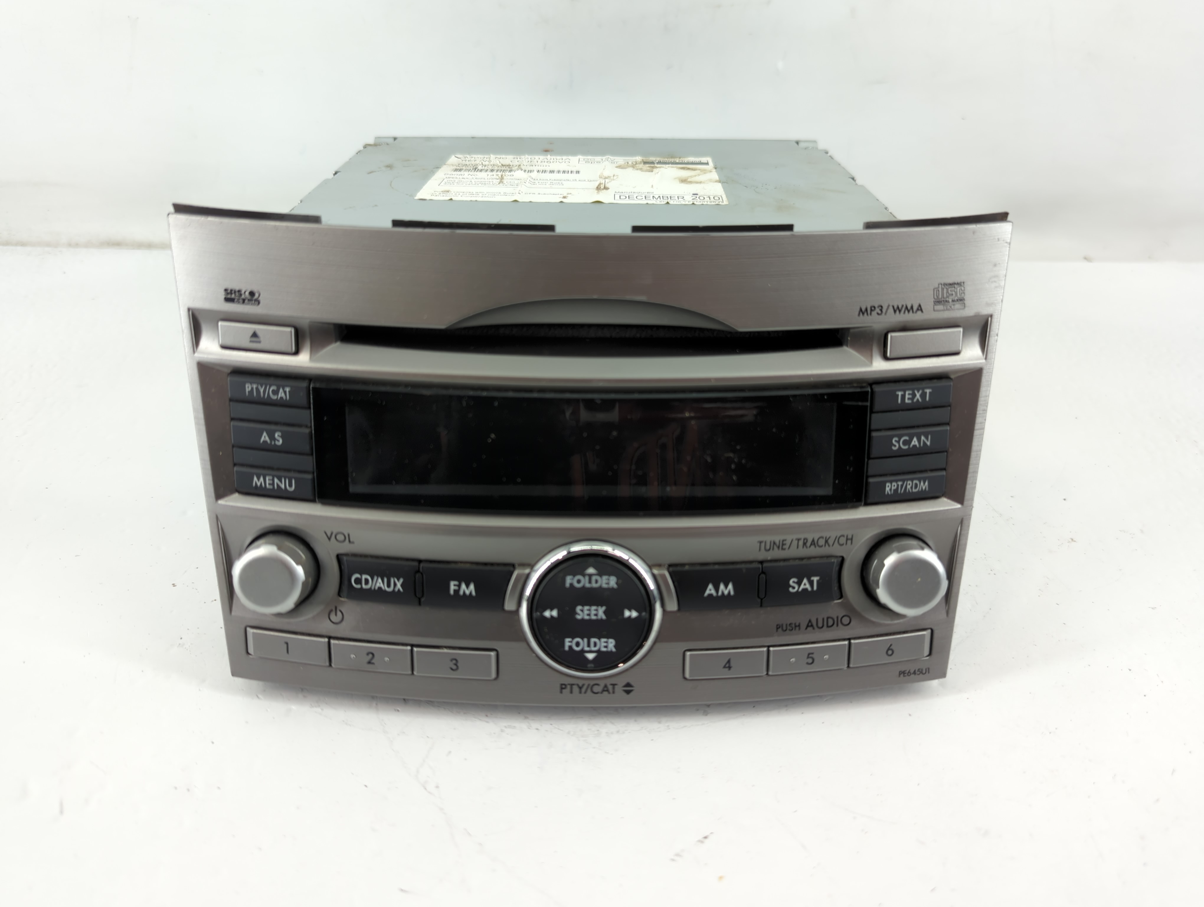 2010-2012 Subaru Legacy Am Fm Cd Player Radio Receiver 774251 - Oemusedautoparts1.com