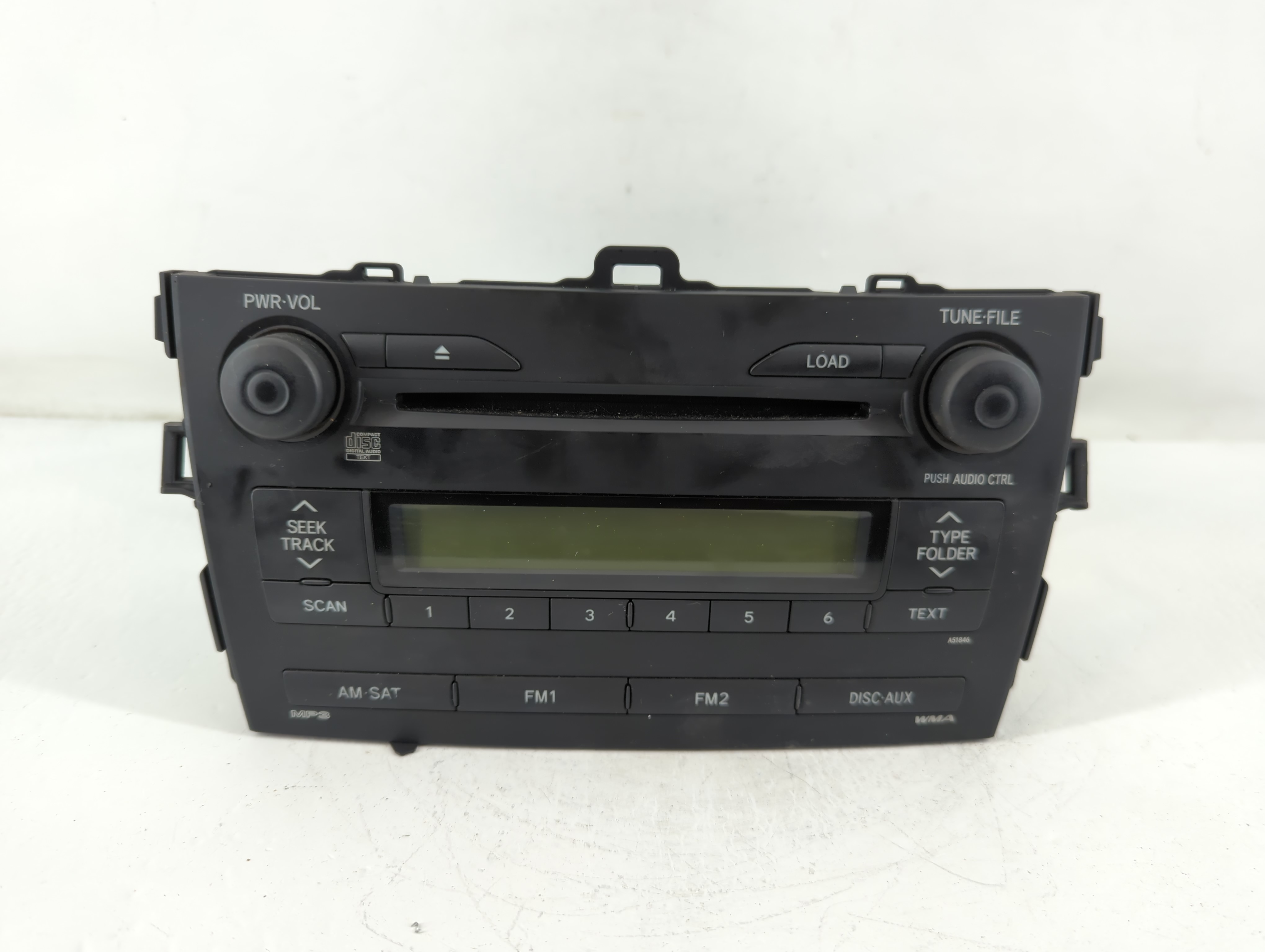 2009-2009 Toyota Corolla Am Fm Cd Player Radio Receiver 774326 - Oemusedautoparts1.com