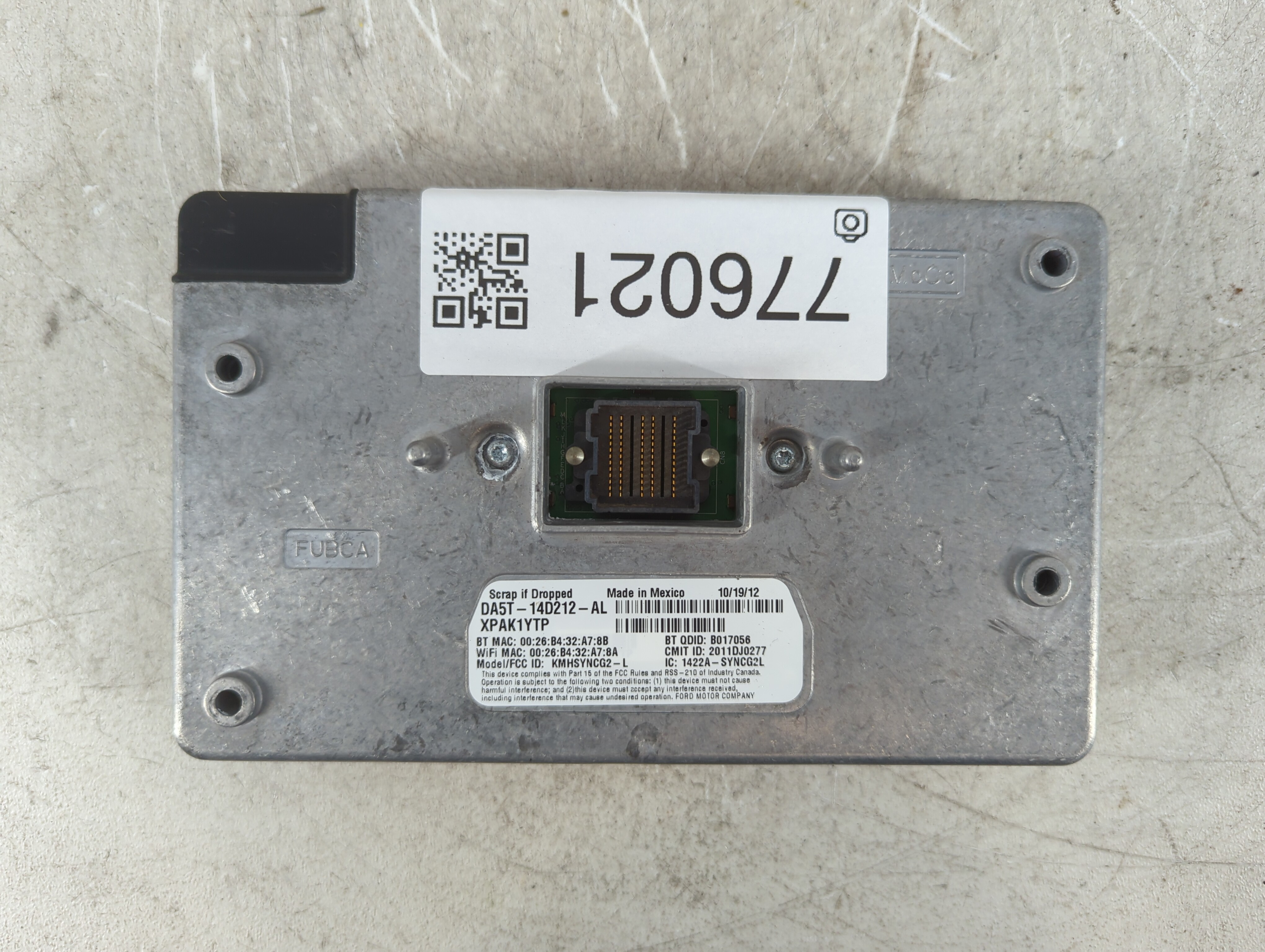 Picture of 2013-2014 Ford Escape Chassis Control Module Ccm Bcm Body Control 776021
