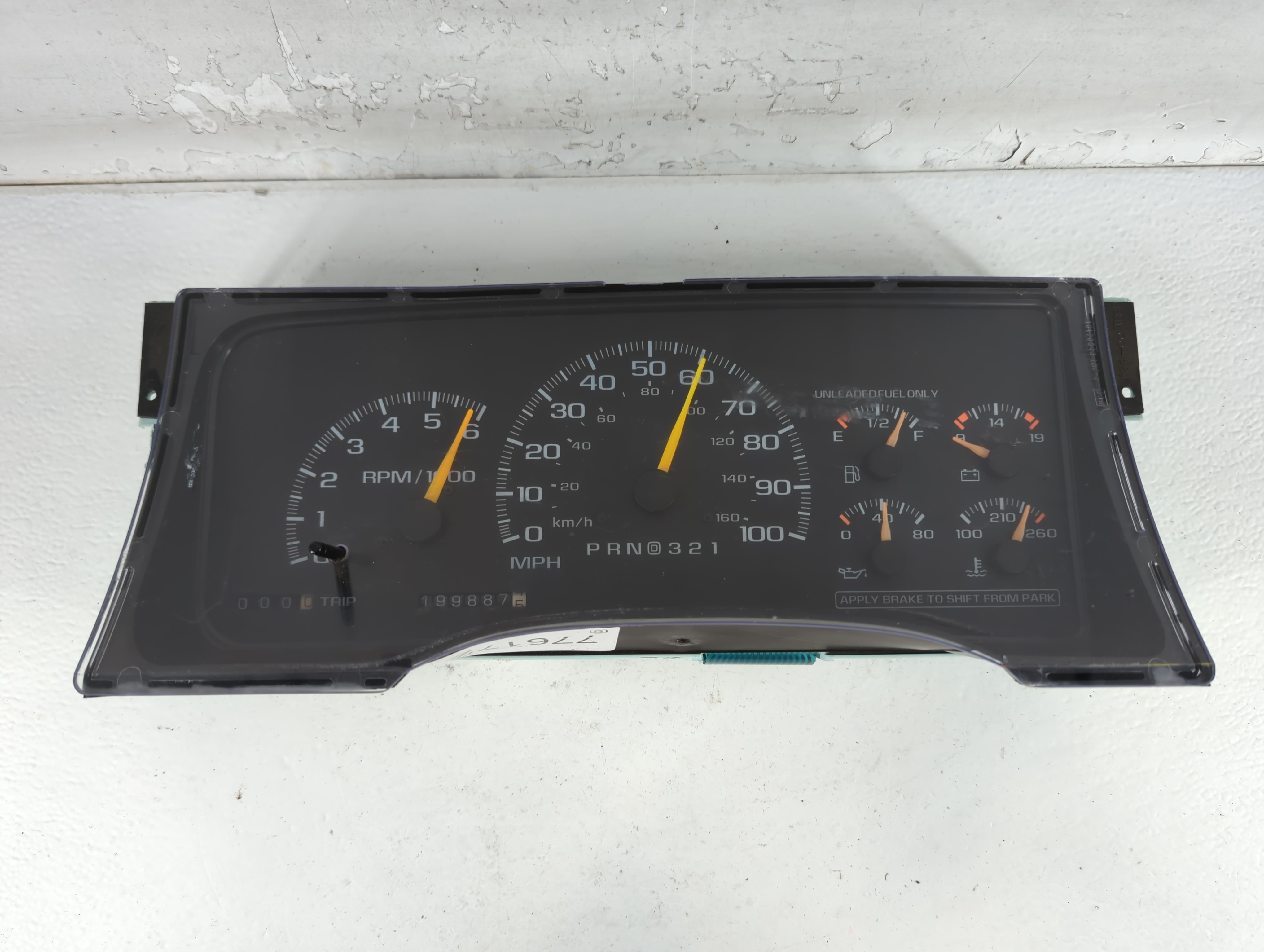 Chevrolet Suburban 2500 Speedometer Instrument Cluster Gauges 16207735 776172 - Oemusedautoparts1.com