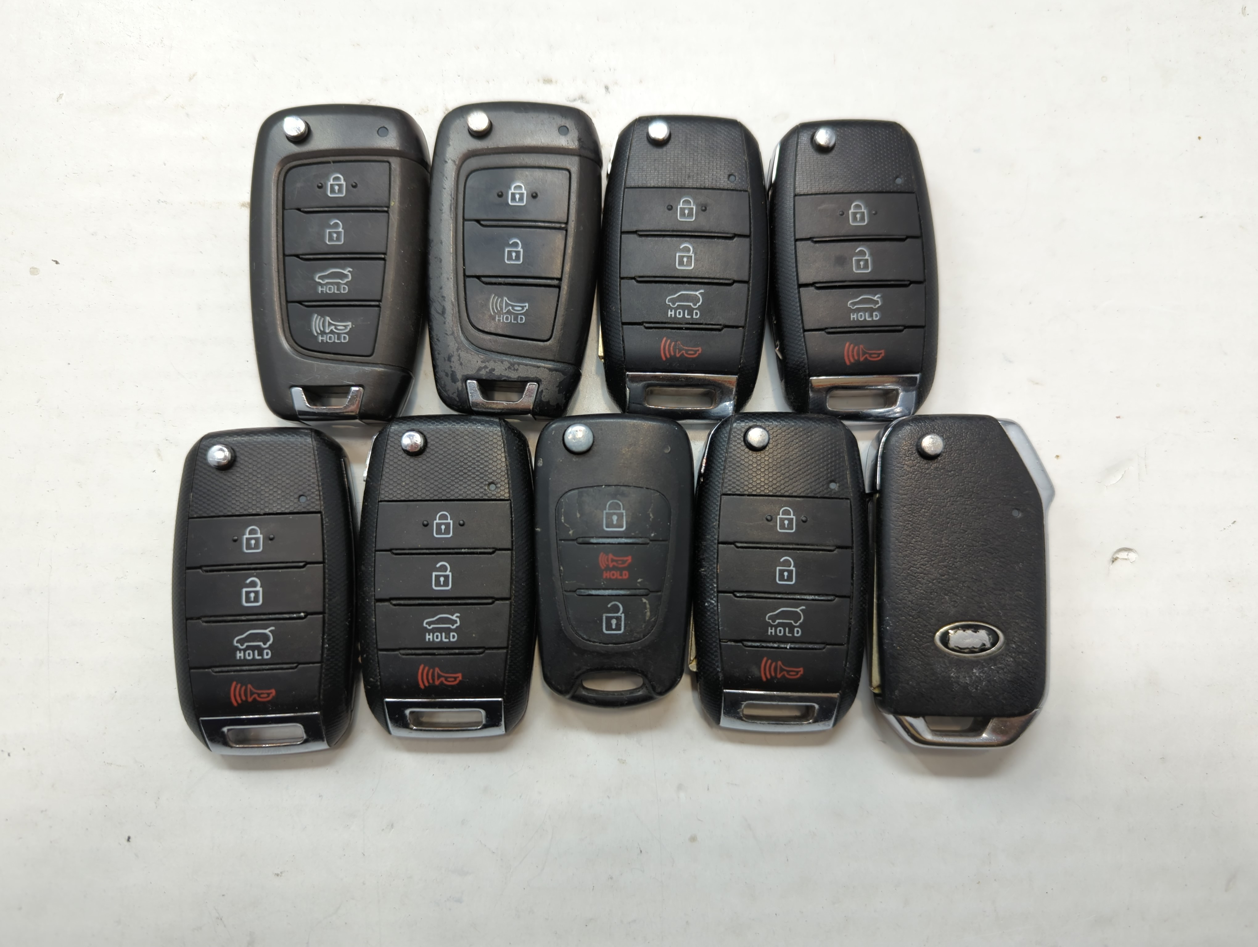 Lot of 15 Kia Keyless Entry Remote Fob MIXED FCC IDS MIXED PART NUMBERS 776655 - Oemusedautoparts1.com