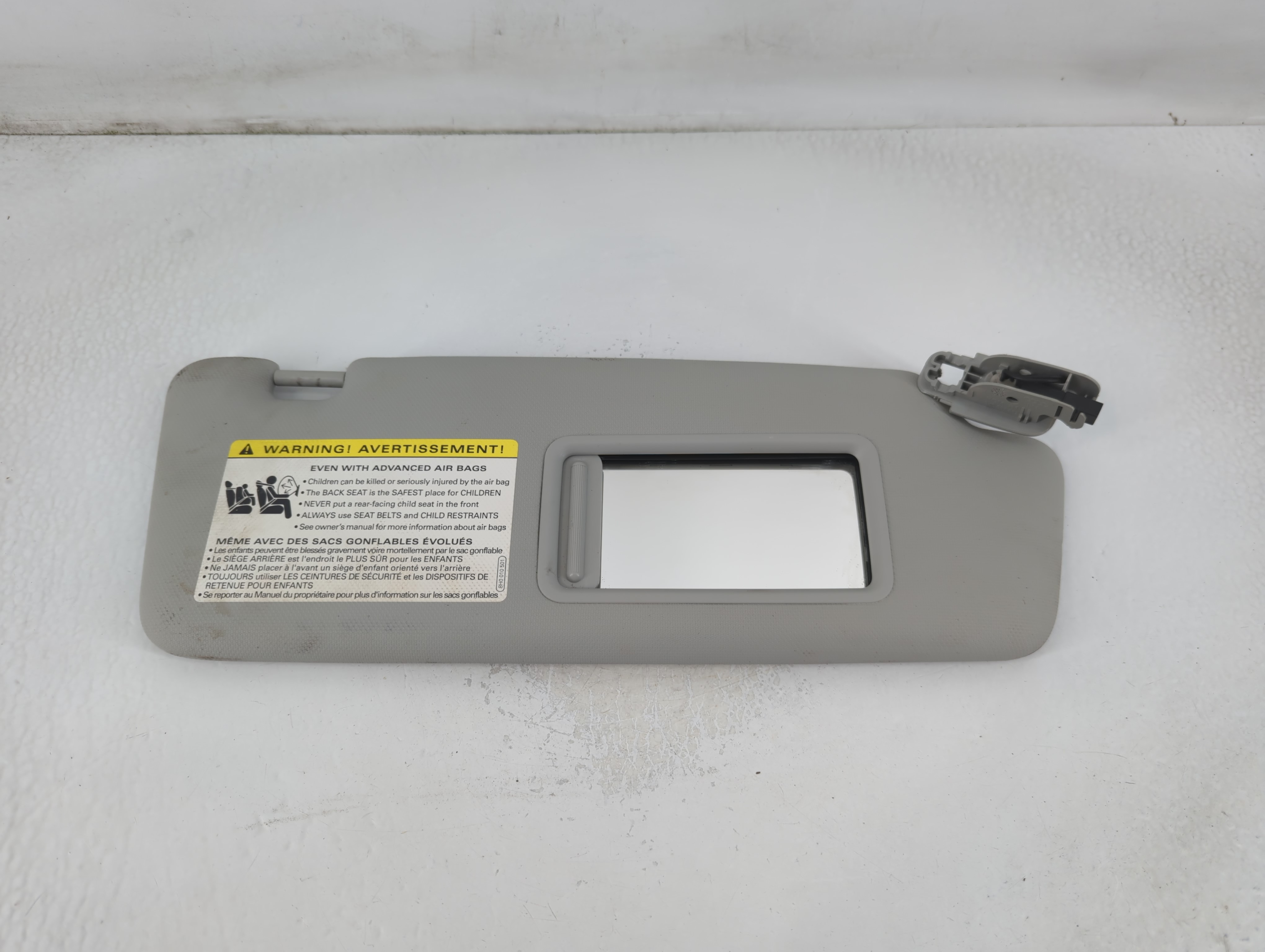 Picture of 2010-2016 Audi A5 Passenger Sun Visor Mirror Right Sunvisor Grey 781886