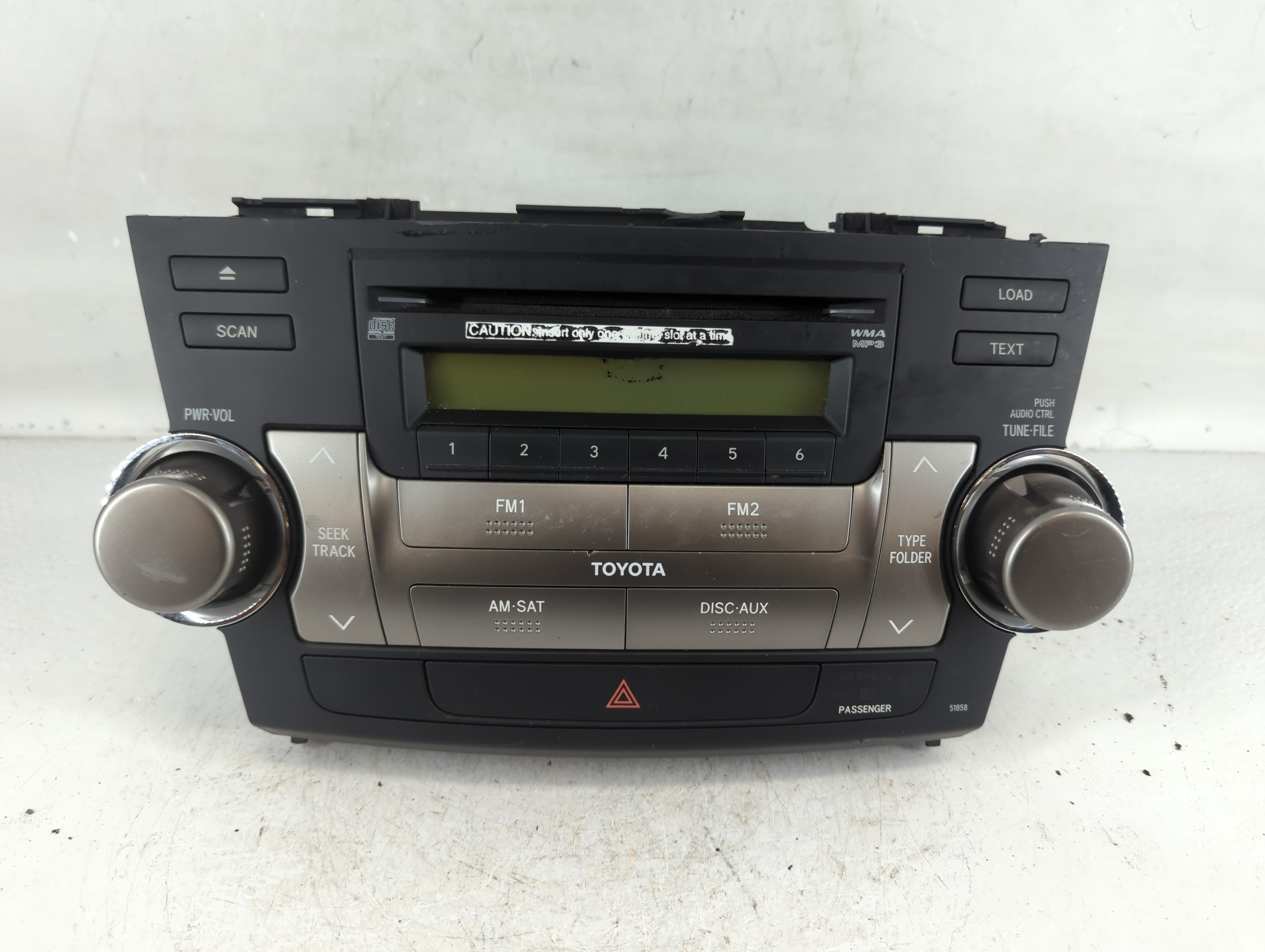 Picture of 2008-2010 Toyota Highlander Am Fm Cd Player Radio Receiver 782288