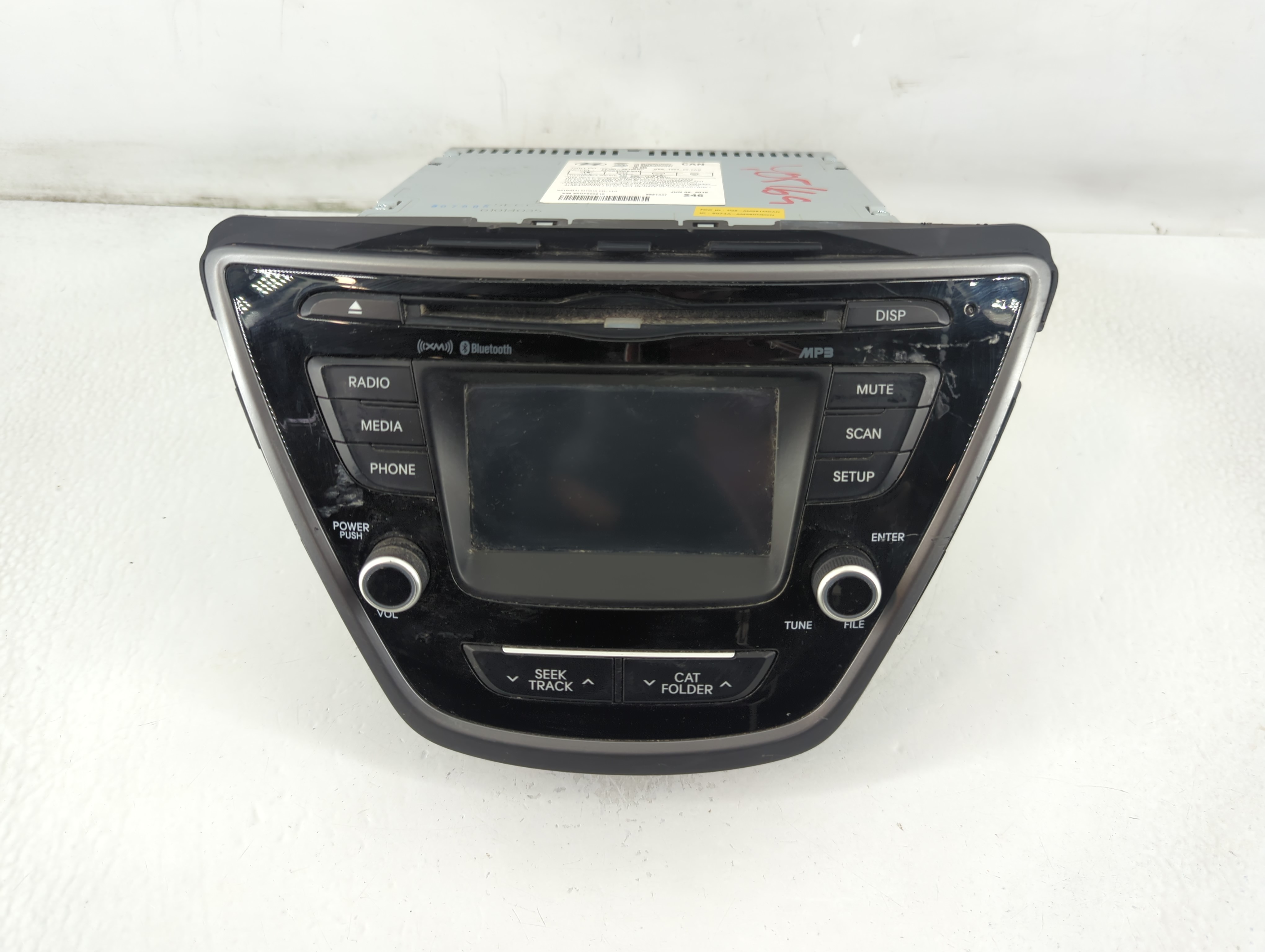 2014-2016 Hyundai Elantra Am Fm Cd Player Radio Receiver 782722 - Oemusedautoparts1.com
