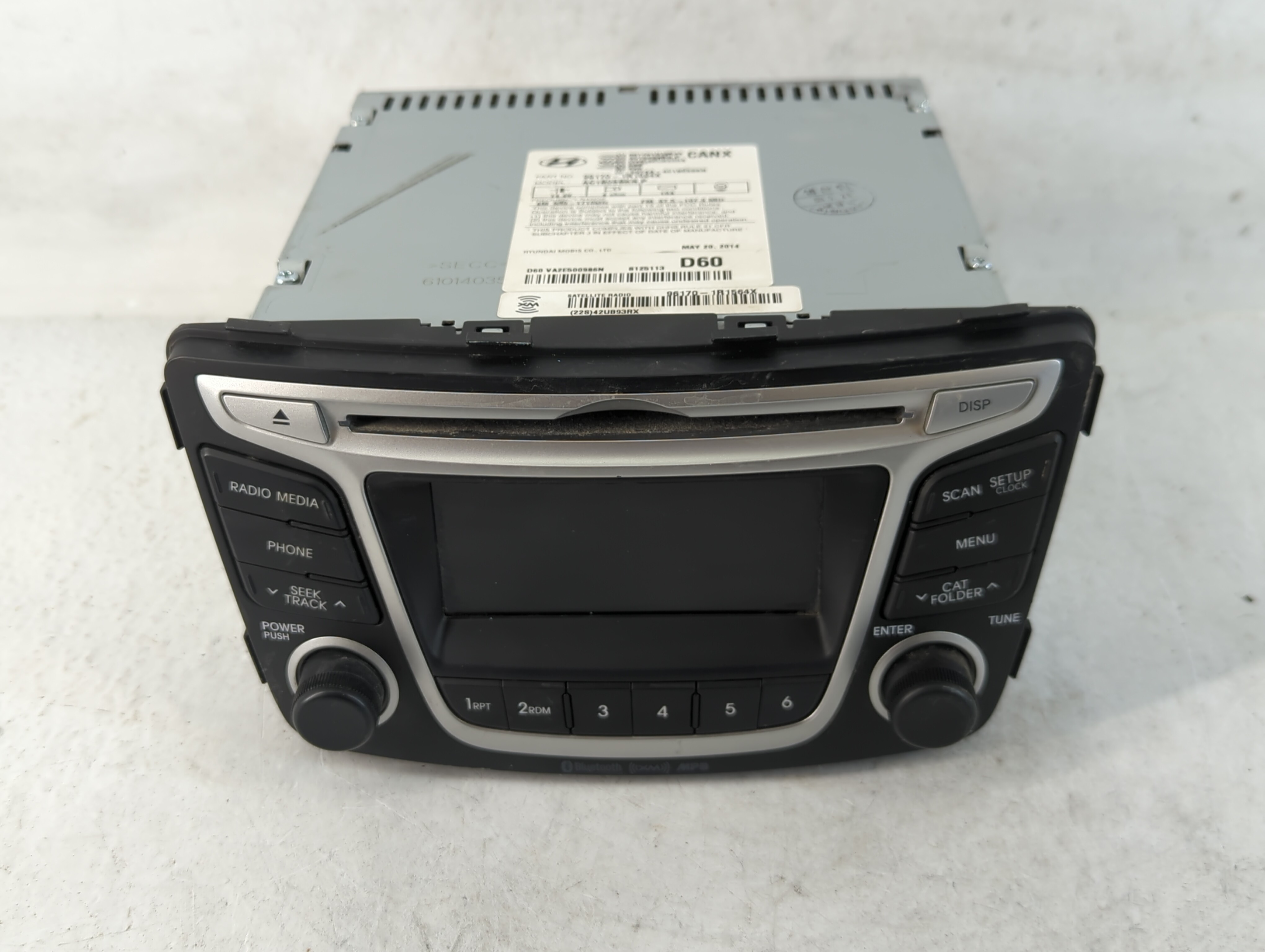 2014-2014 Hyundai Accent Am Fm Cd Player Radio Receiver 782775 - Oemusedautoparts1.com