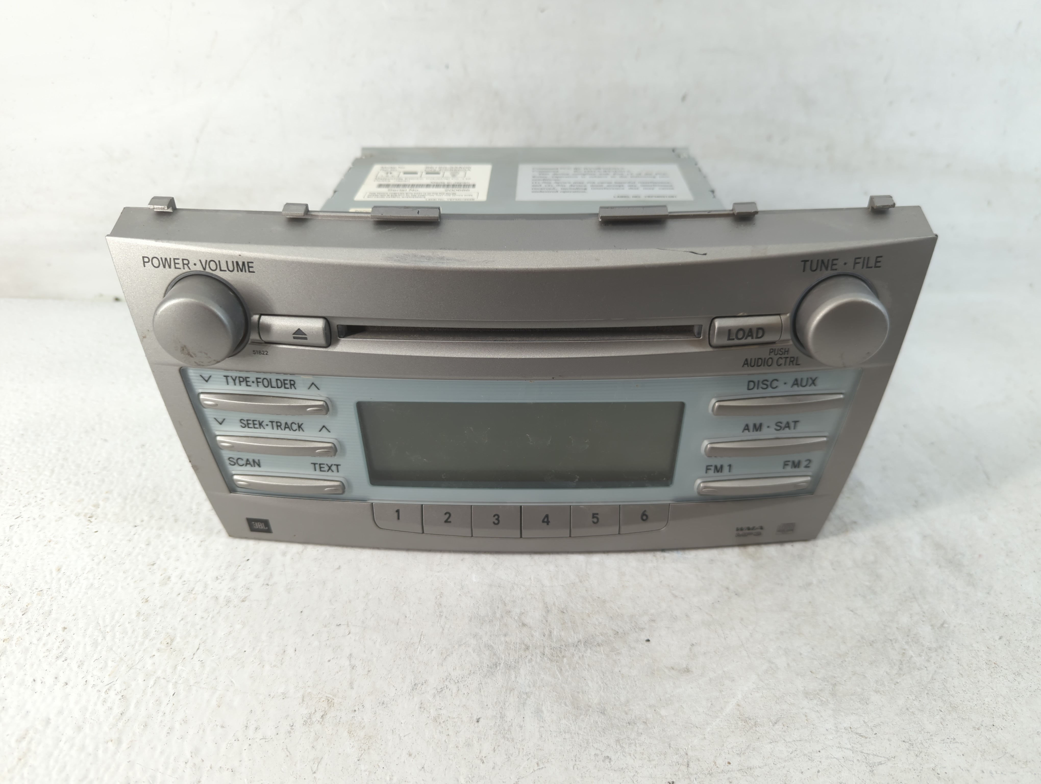 2007-2009 Toyota Camry Am Fm Cd Player Radio Receiver 784039 - Oemusedautoparts1.com
