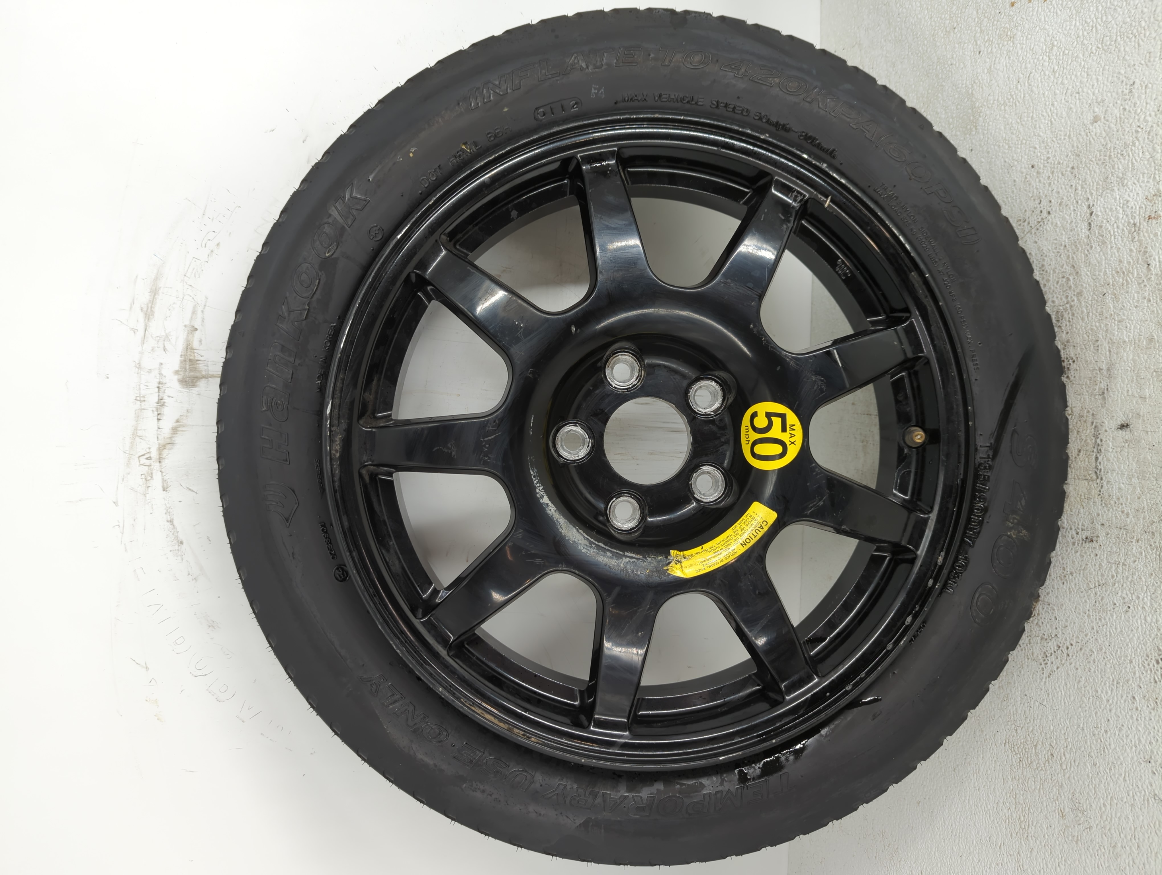 2009-2016 Hyundai Genesis Spare Donut Tire Wheel Rim Oem 784734 - Oemusedautoparts1.com